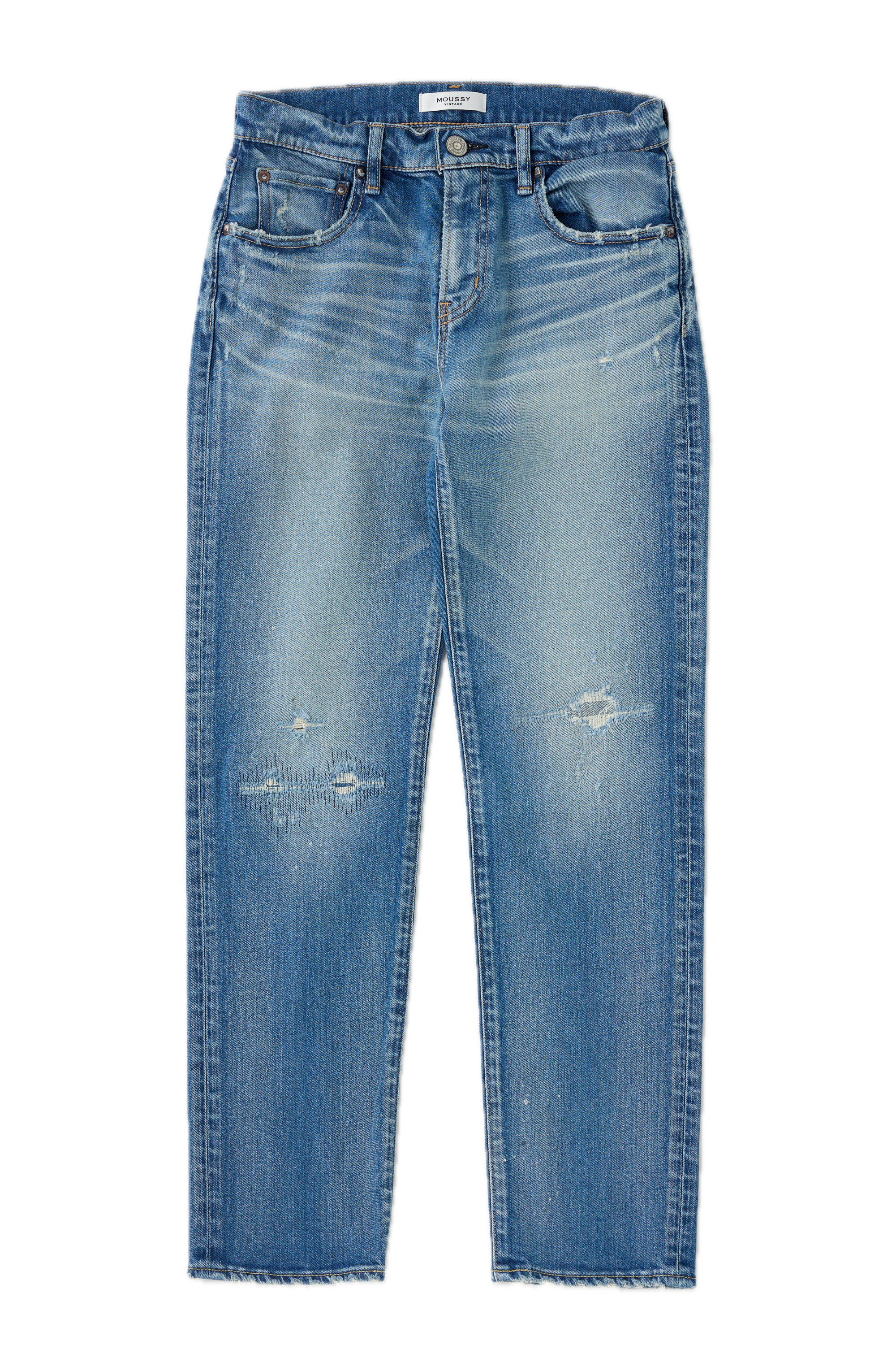 Moussy Denim Bridgeville Slim Straight in Blue