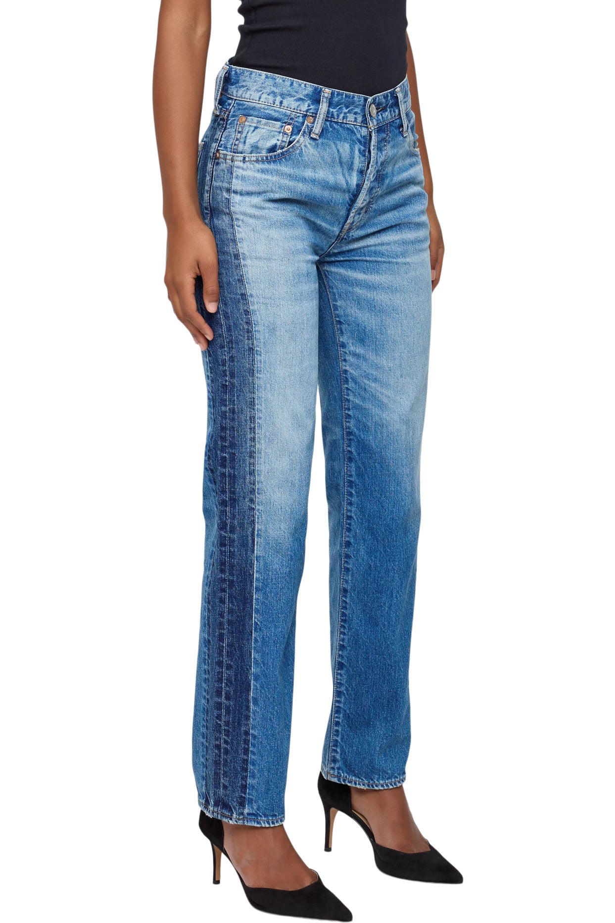 Moussy Denim Clermont Straight in Light Blue