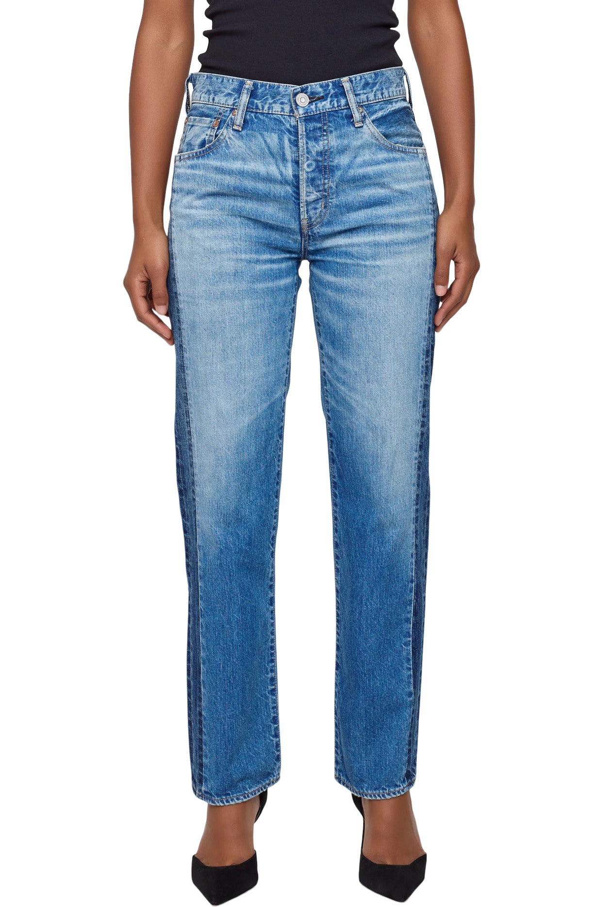 Moussy Denim Clermont Straight in Light Blue