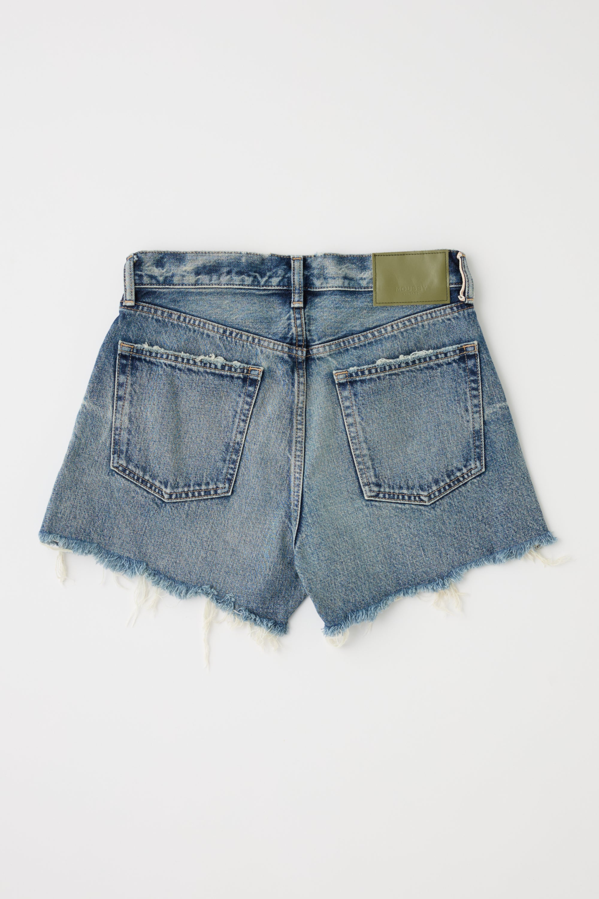 Moussy Denim Douglaston Shorts in Blue
