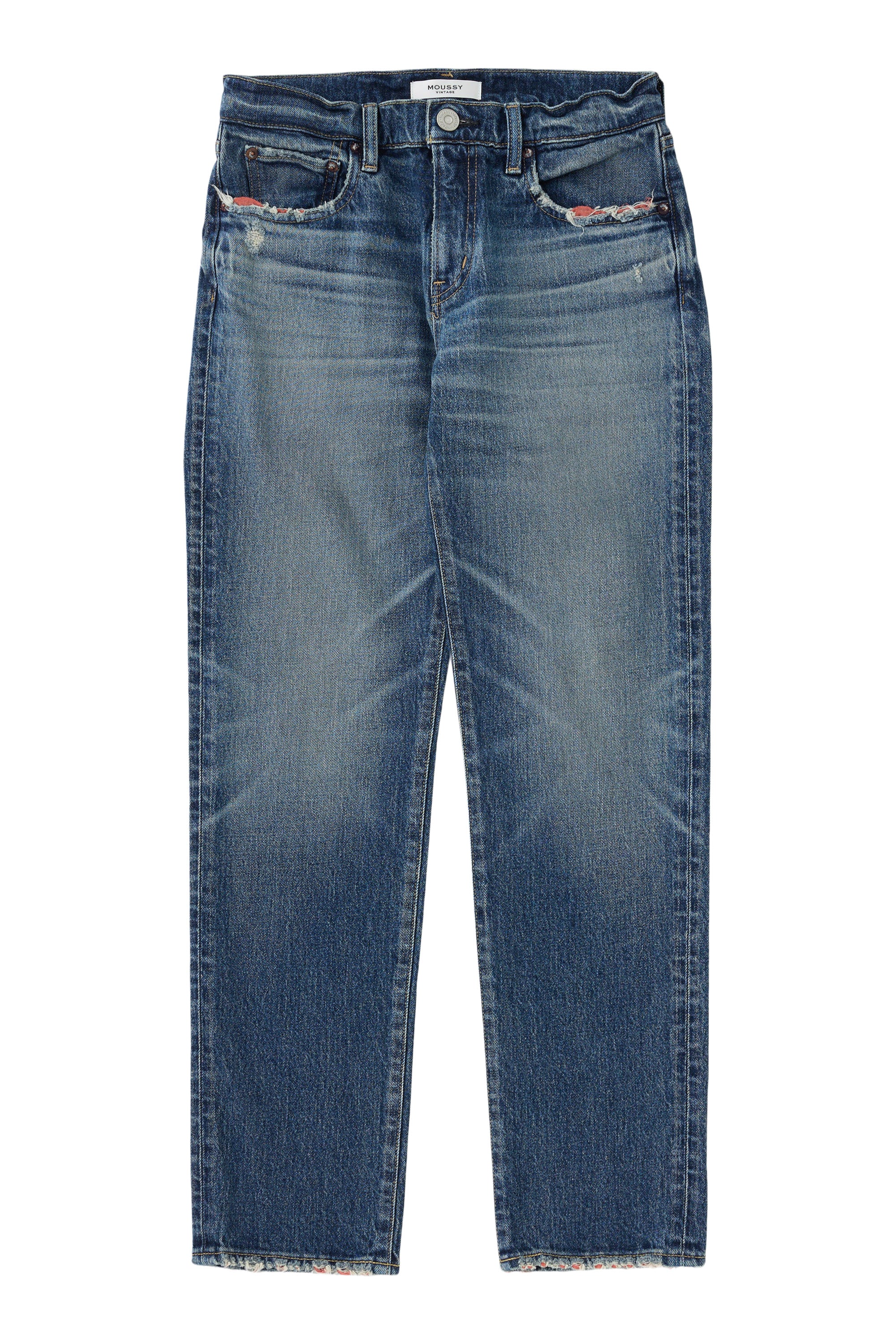 Moussy Denim Ensley Slim Straight in Blue