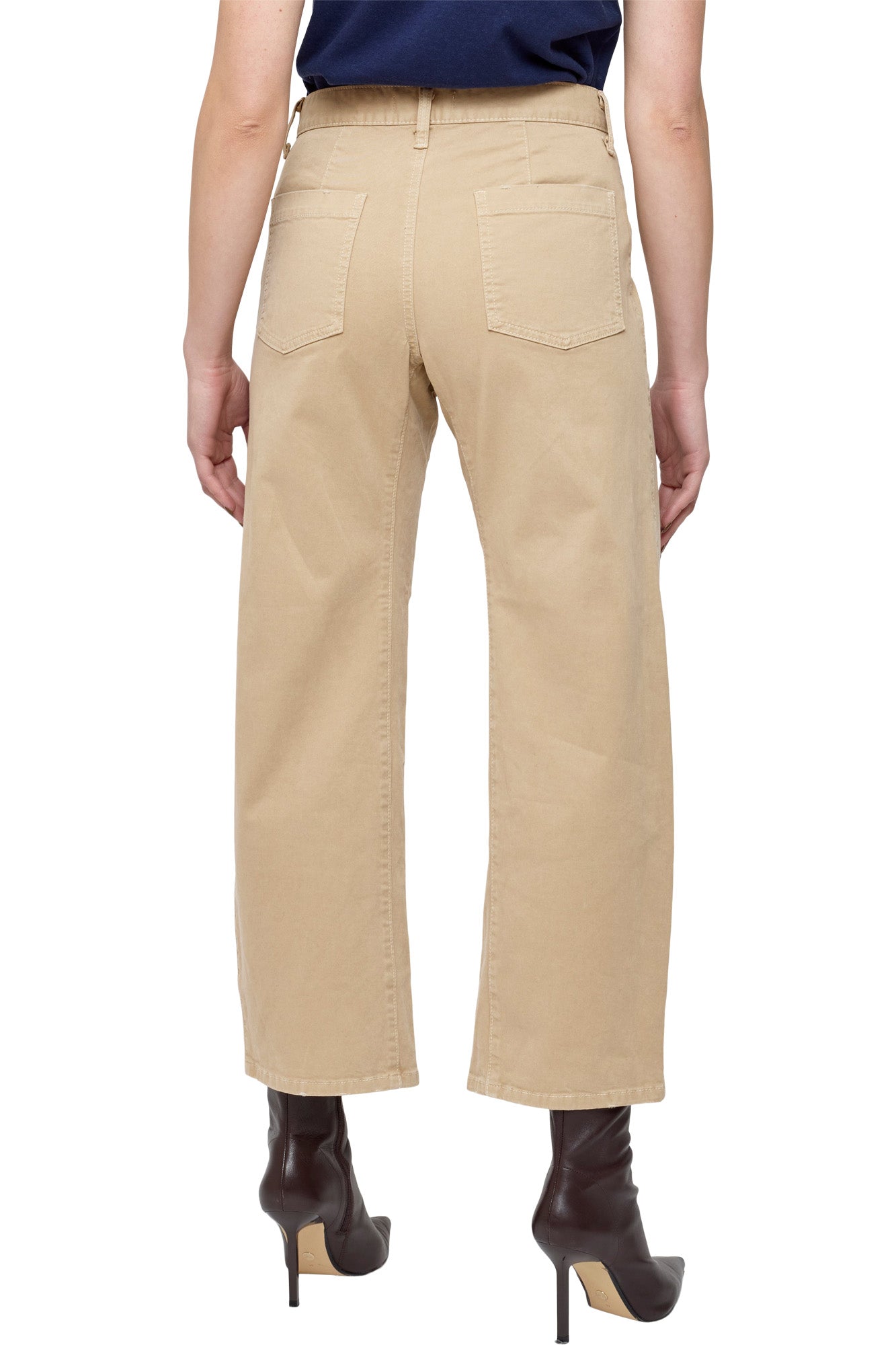 Moussy Denim Pomonok Gusset Cargo Pants in Beige