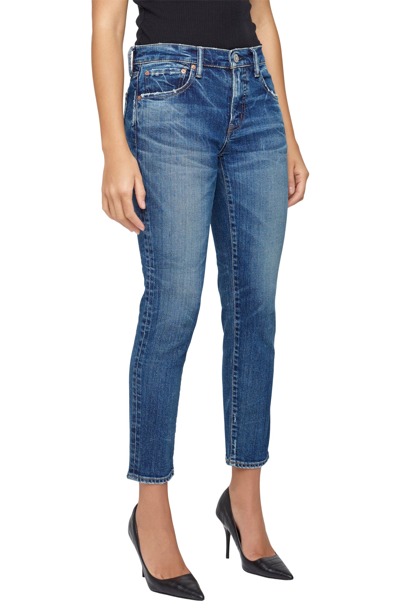 Moussy Denim Holliston Skinny in Blue