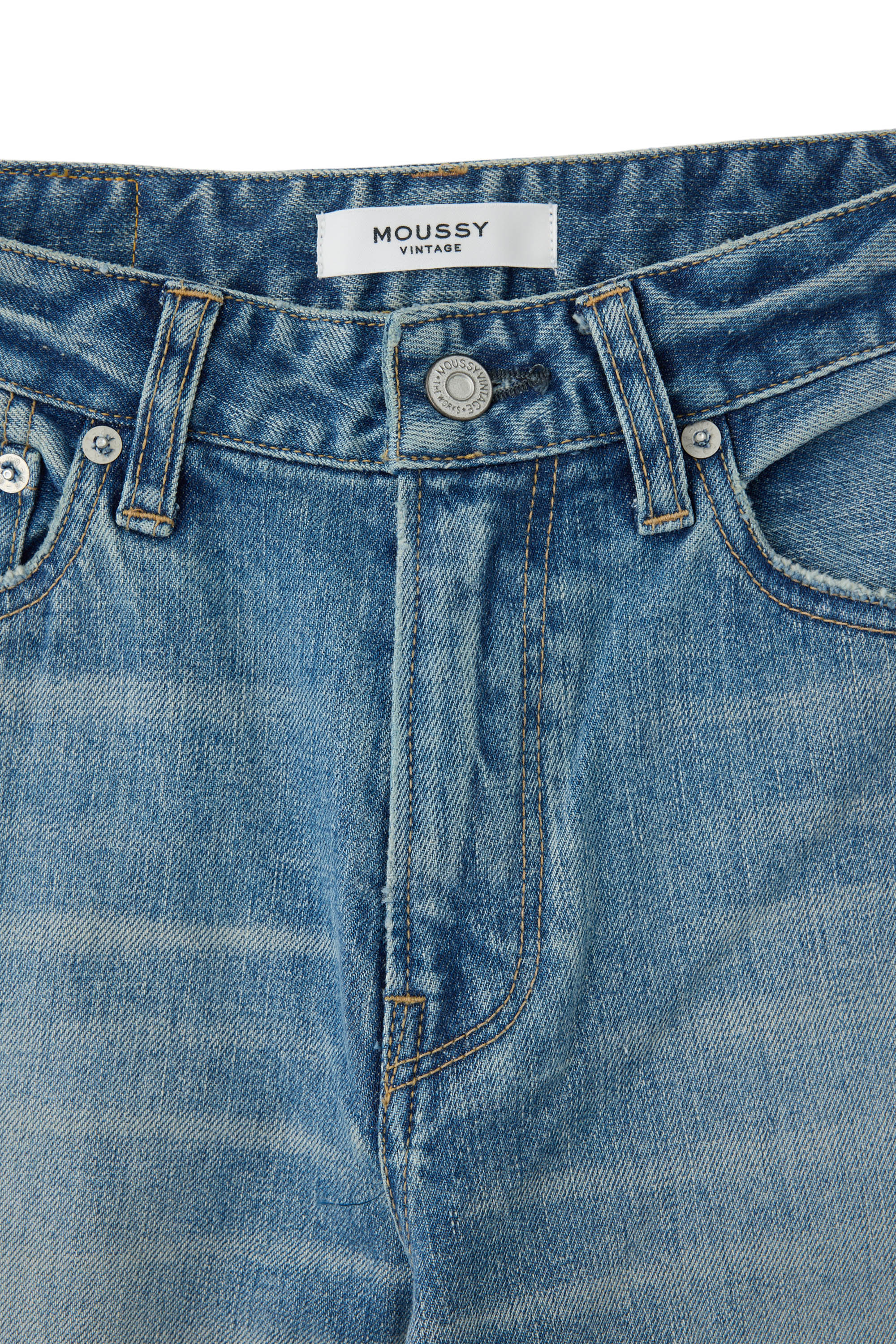 Moussy Denim ID Straight - Idabel in Light Blue