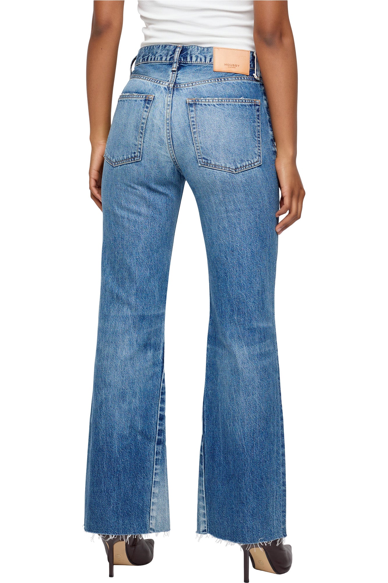 Moussy Denim Remake Flare - Asheville in Blue