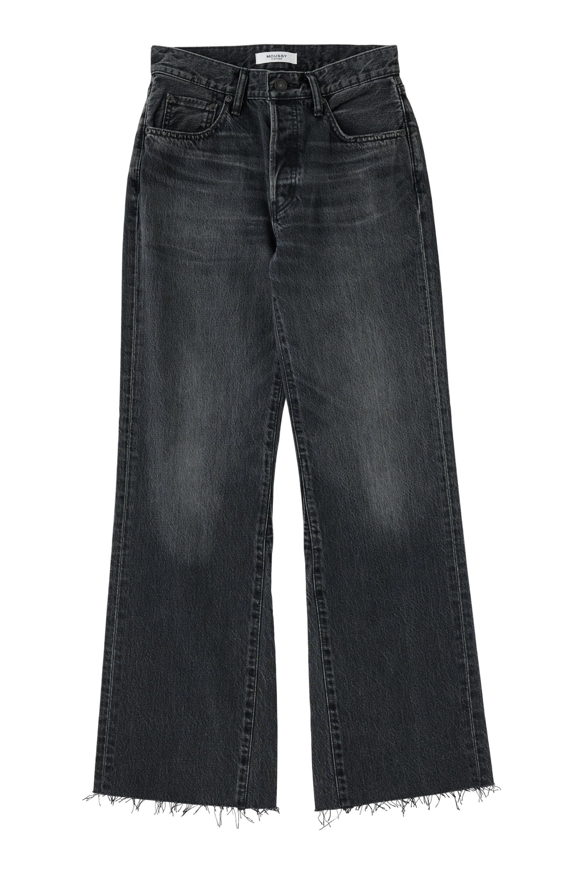 Moussy Denim Remake Flare - Redhook in Light Black