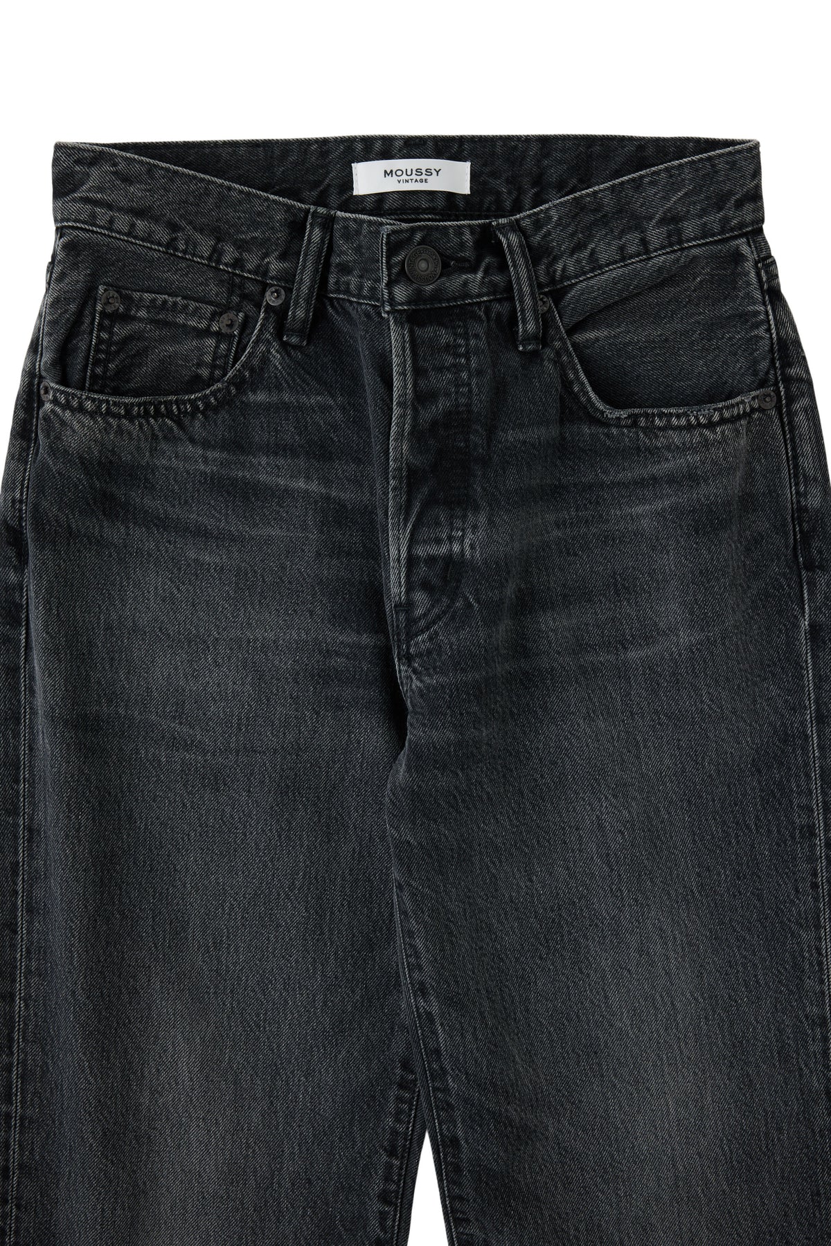 Moussy Denim Remake Flare - Redhook in Light Black