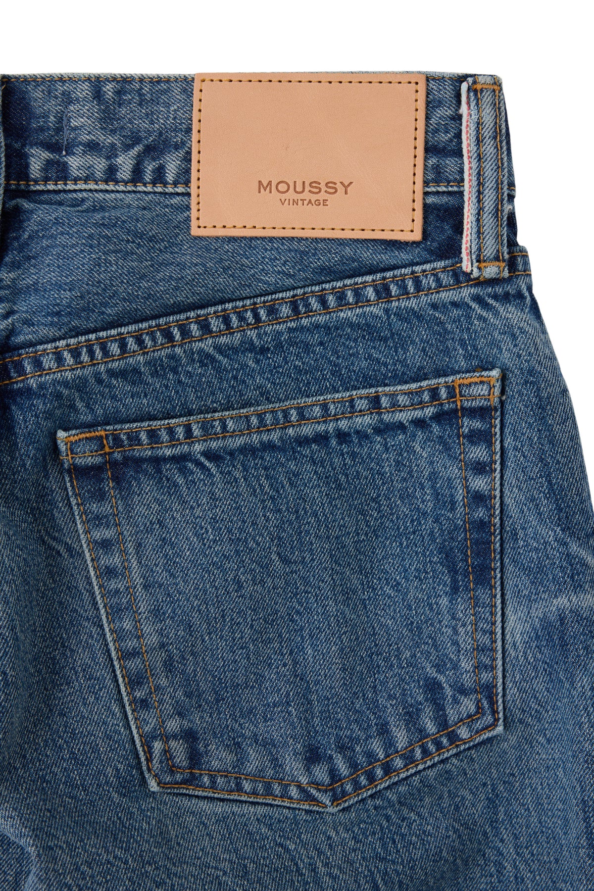 Moussy Denim Straight Low - Clinton in Blue