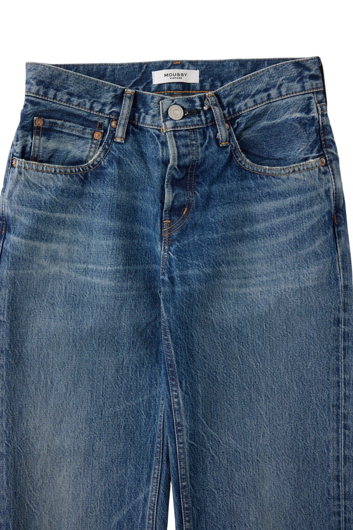 Moussy Denim Straight Low - Clinton in Blue