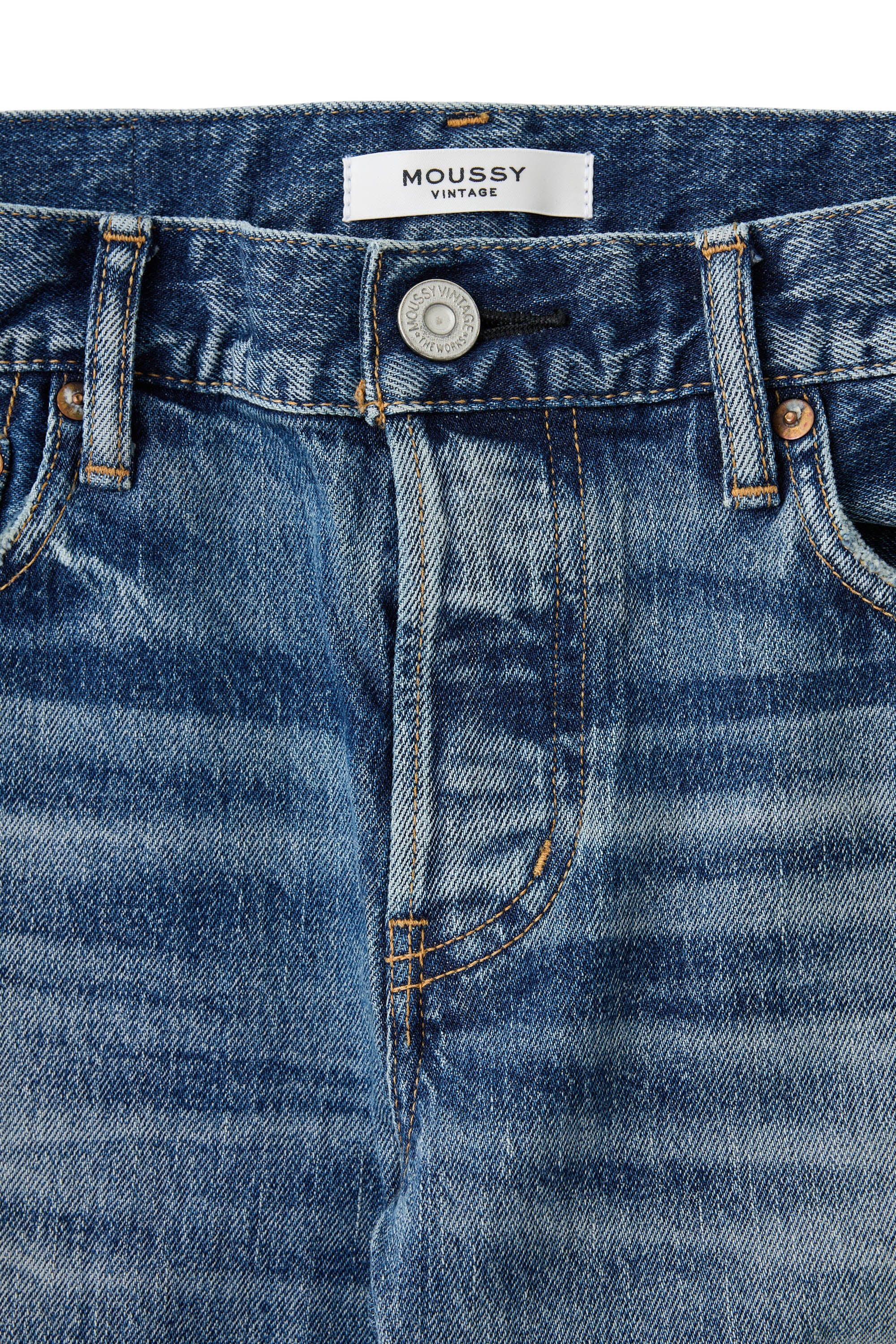 Moussy Denim Sycamore Tapered Jeans in Blue