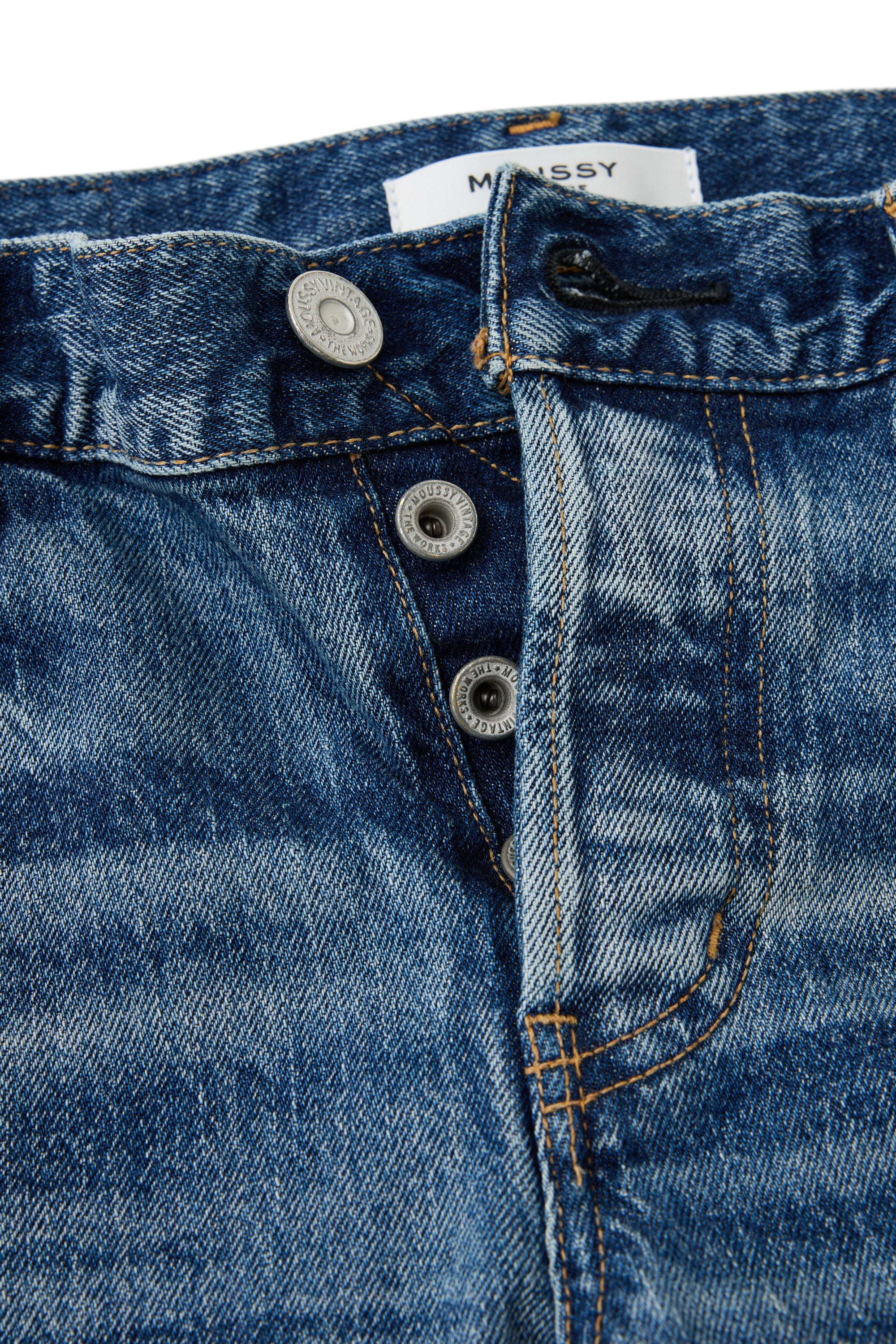 Moussy Denim Sycamore Tapered Jeans in Blue