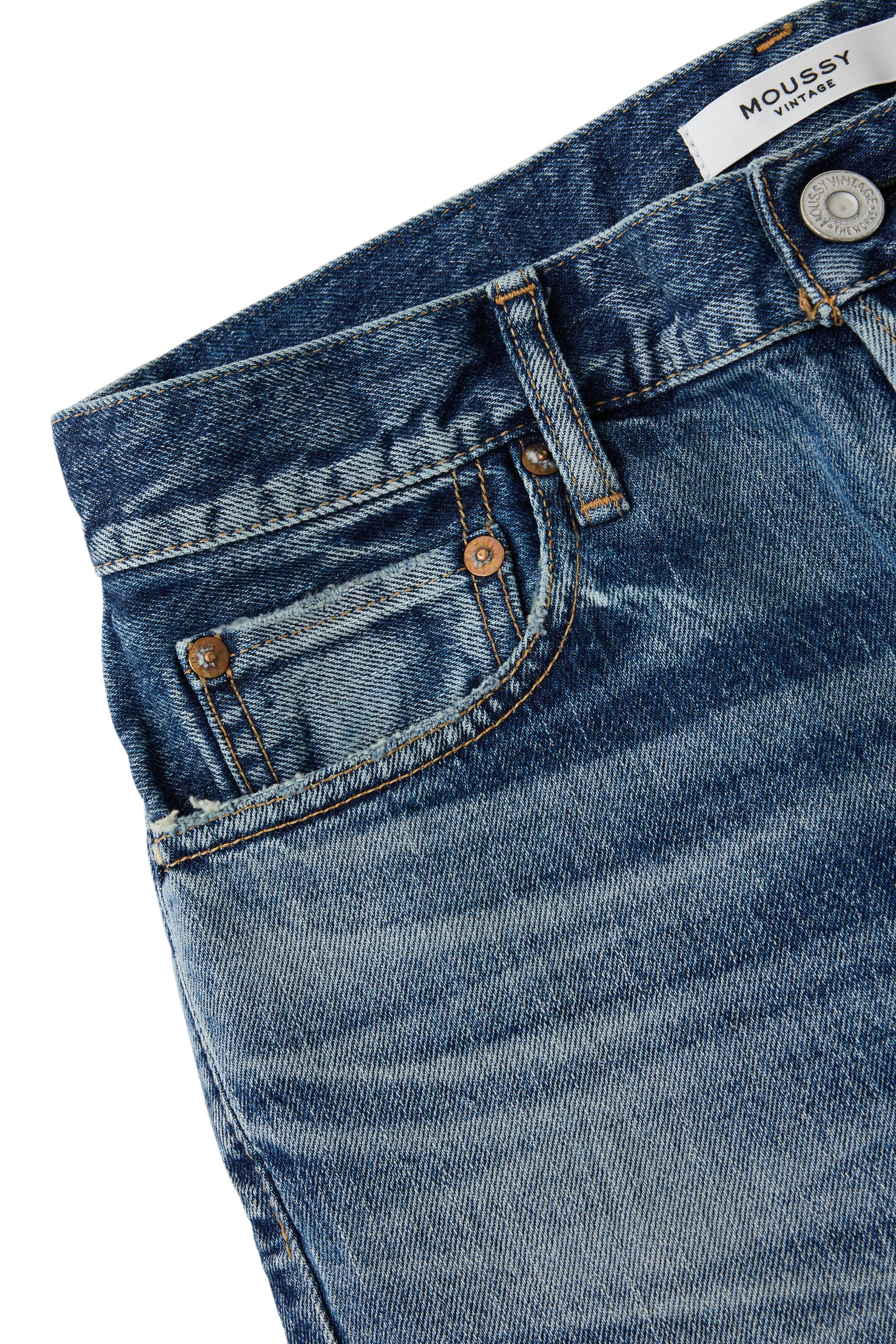 Moussy Denim Sycamore Tapered Jeans in Blue