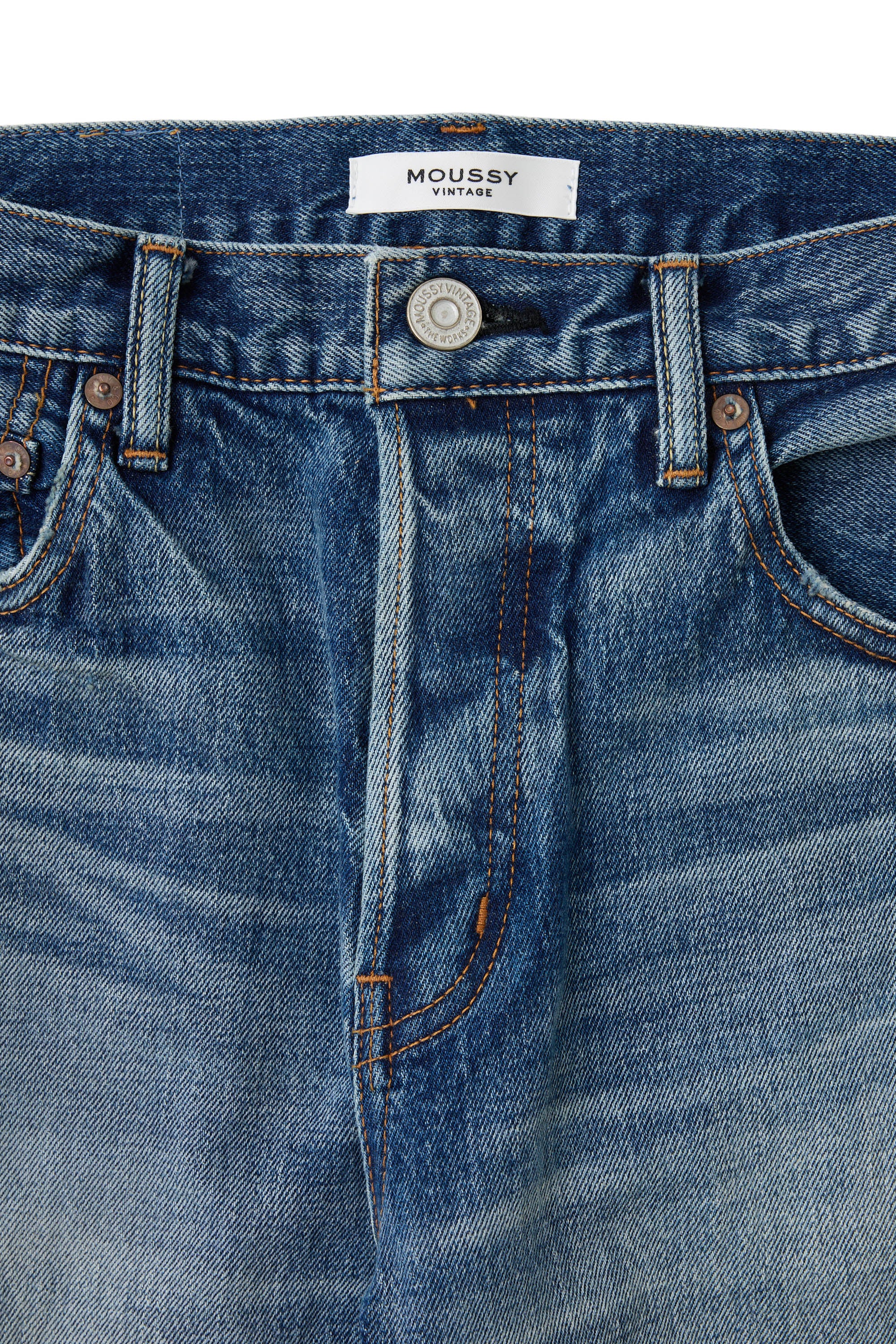 Moussy Denim Woodsburgh Straight in Blue