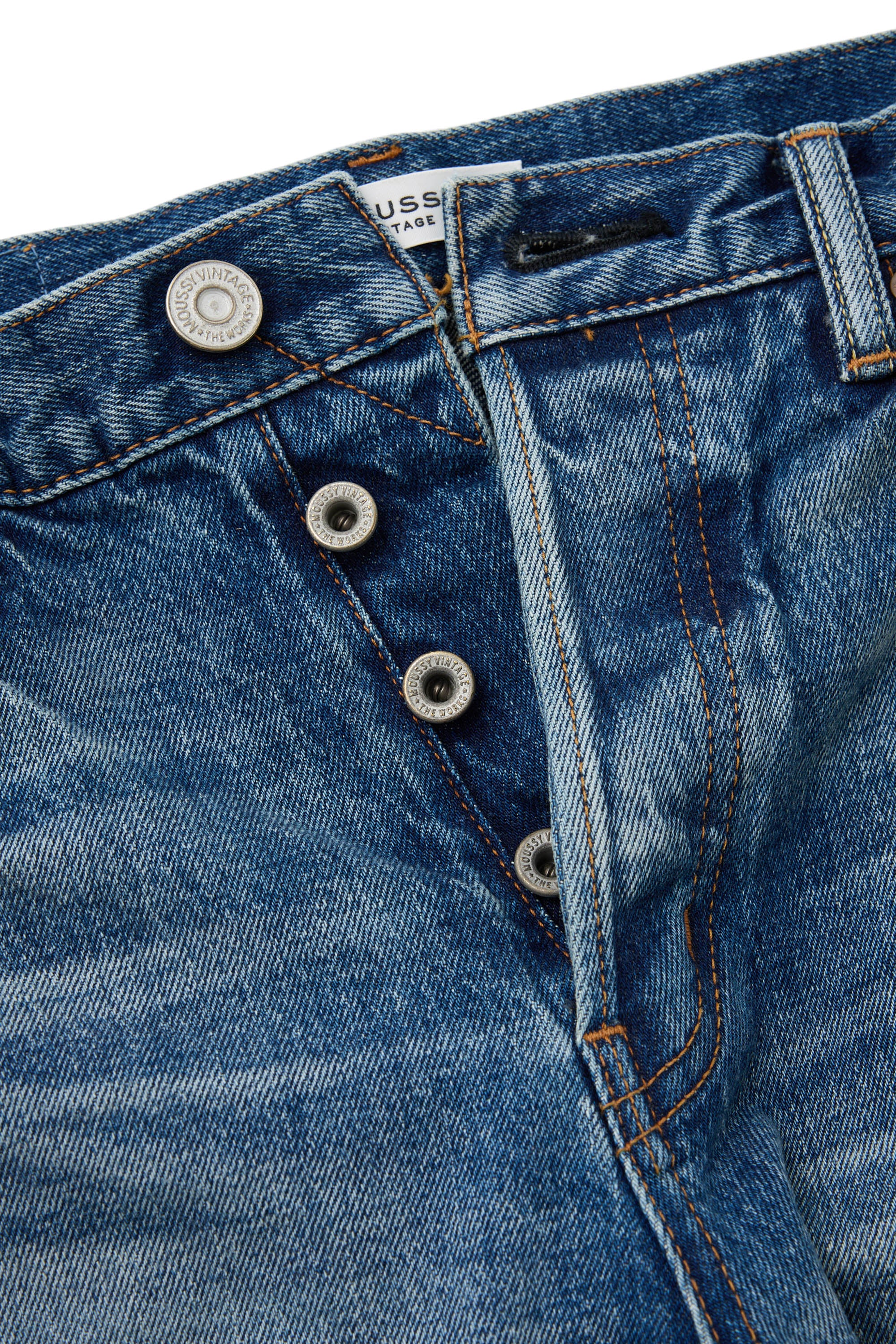 Moussy Denim Woodsburgh Straight in Blue