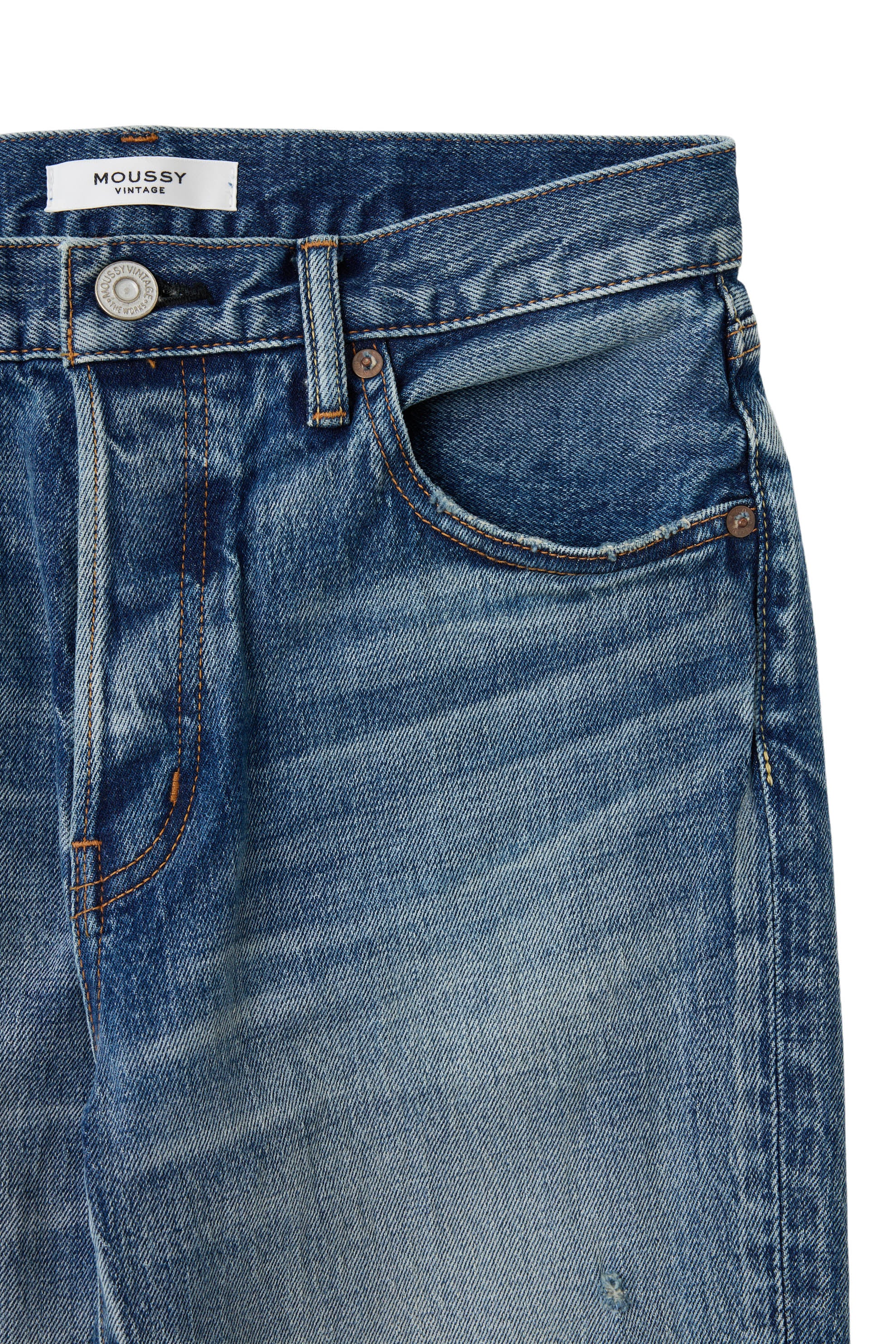 Moussy Denim Woodsburgh Straight in Blue