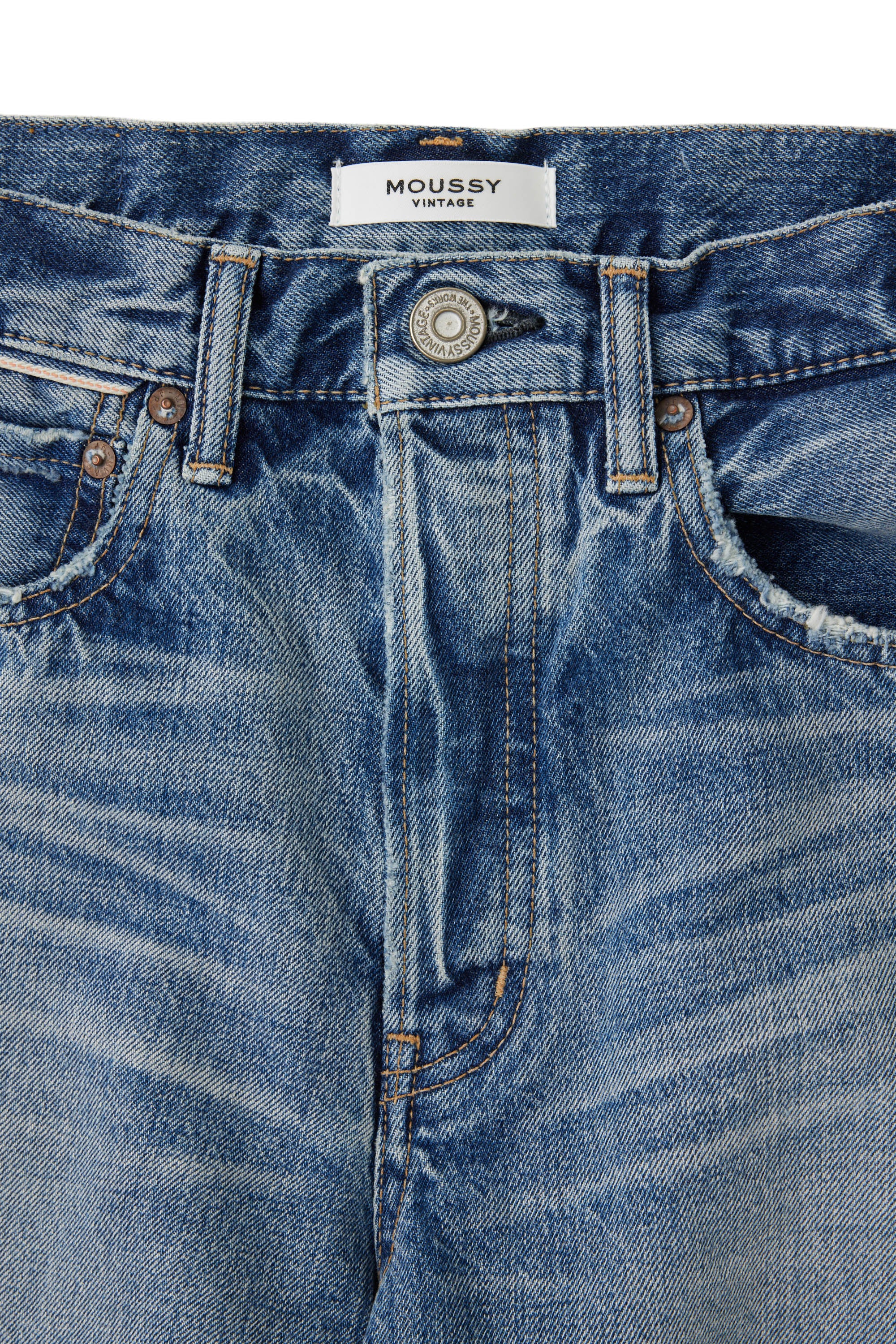 Moussy Denim Elam Shorts in Blue