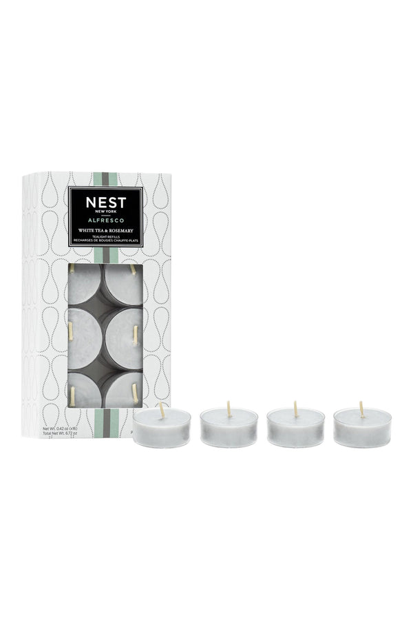 Nest Alfresco Tealight Refill in White Tea & Rosemary