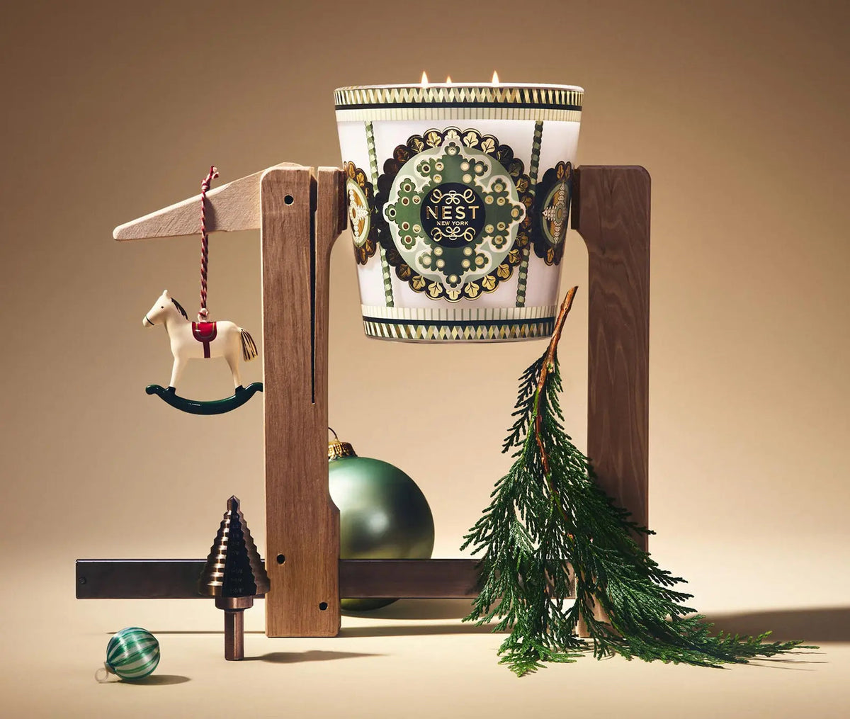 Nest x Pierre Marie Festive Decorative 3 Wick Candle