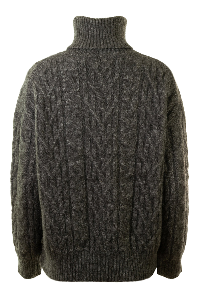 Nili Lotan Annie Sweater in Grey Melange