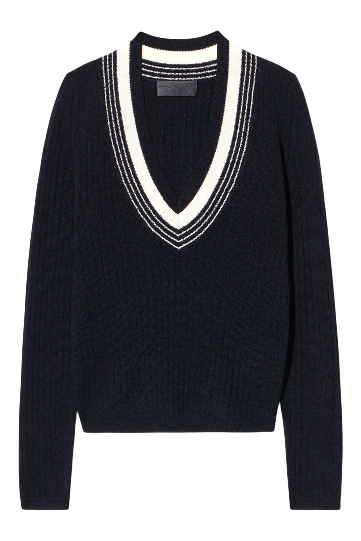 Nili Lotan Aziel Sweater in Black-Ivory