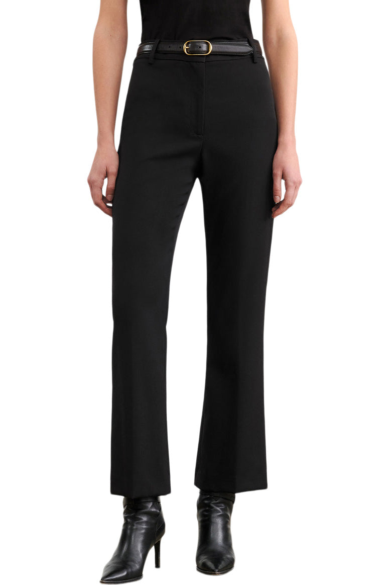 Nili Lotan Cropped Corette Pant in Black