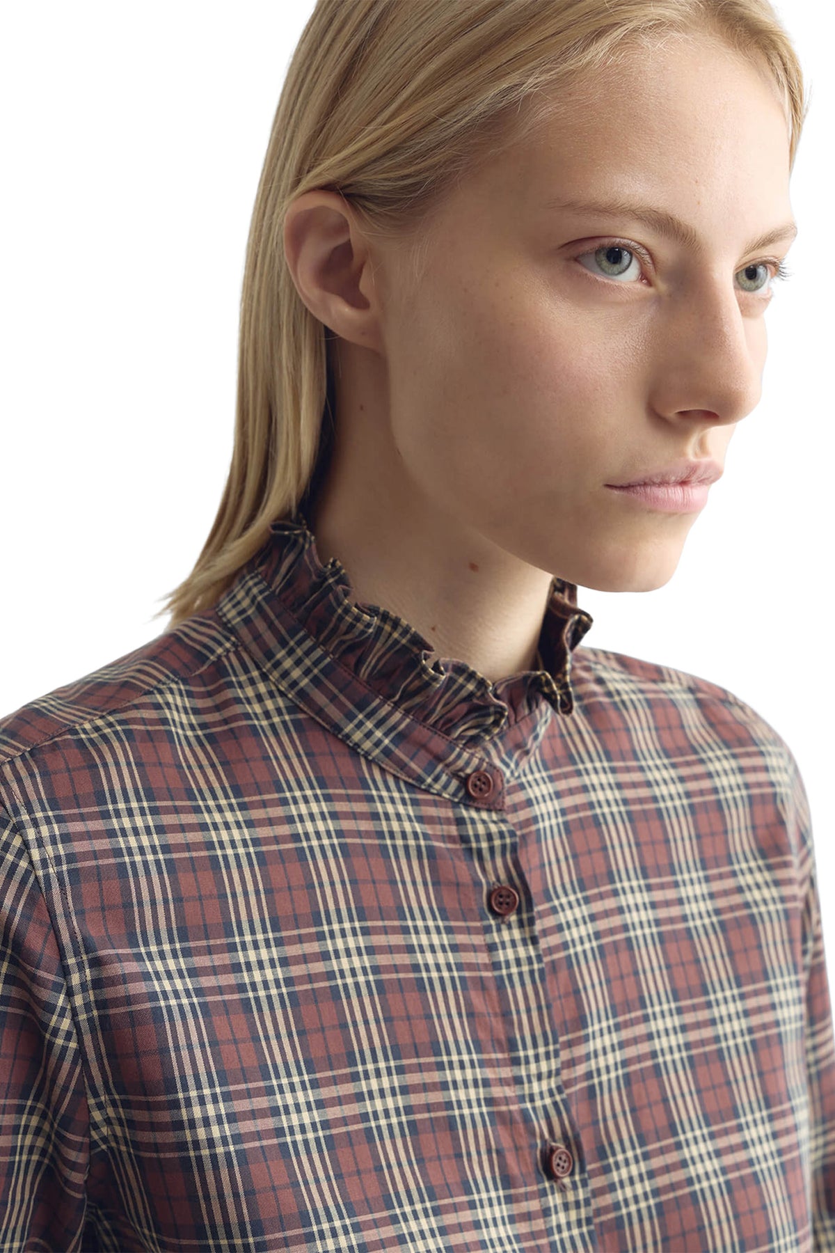 Nili Lotan Elio Shirt in Rustic Check