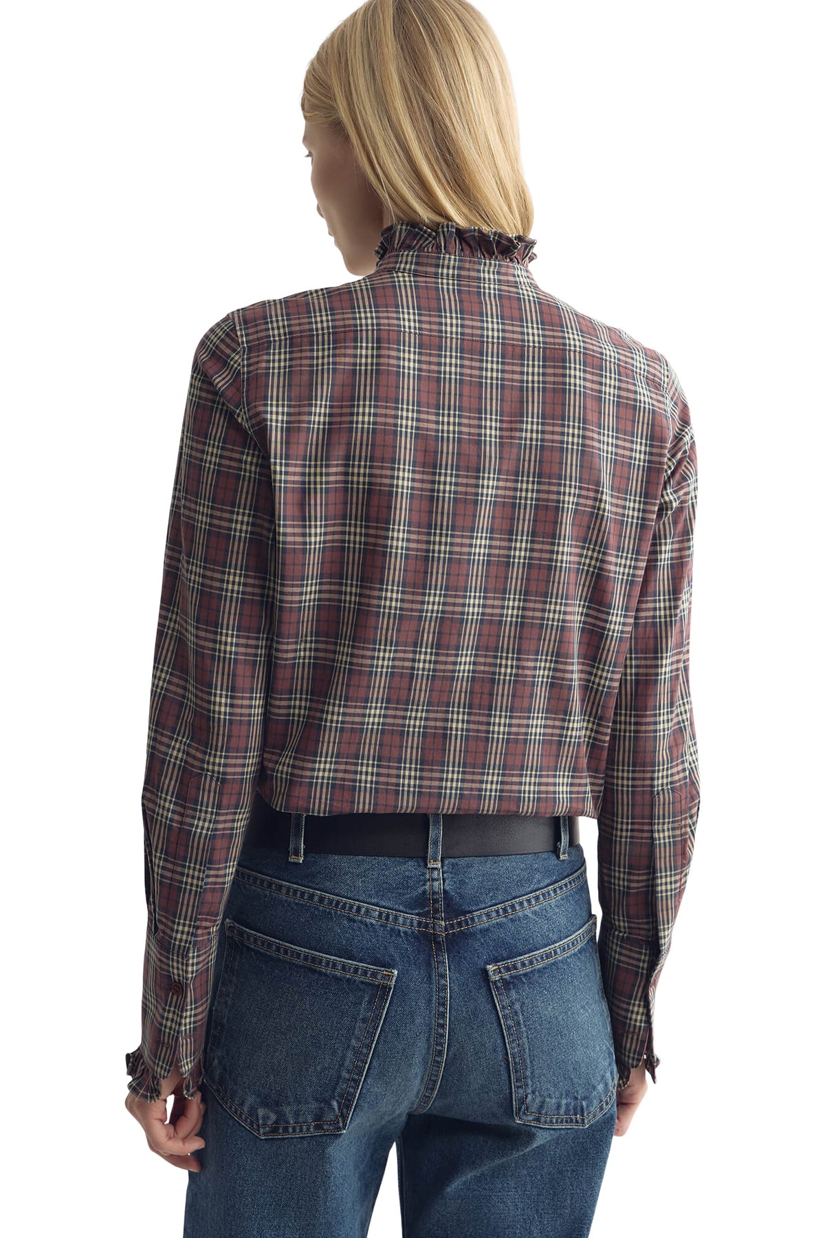 Nili Lotan Elio Shirt in Rustic Check
