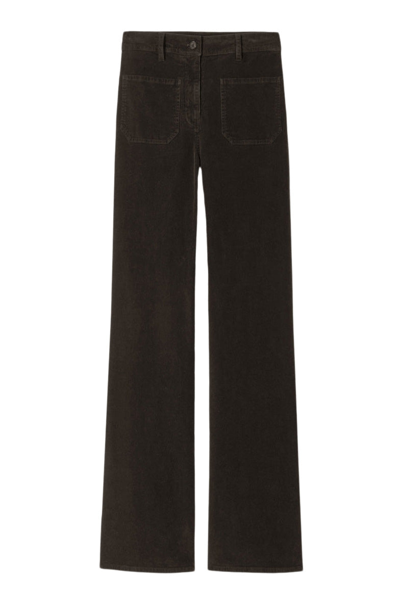 Nili Lotan Florence Pant in Chocolate Brown