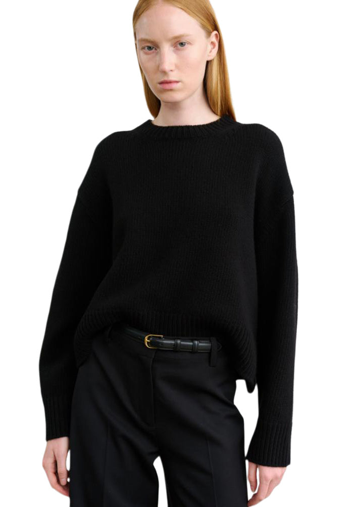 Nili Lotan Haisley Crewneck Sweater in Black