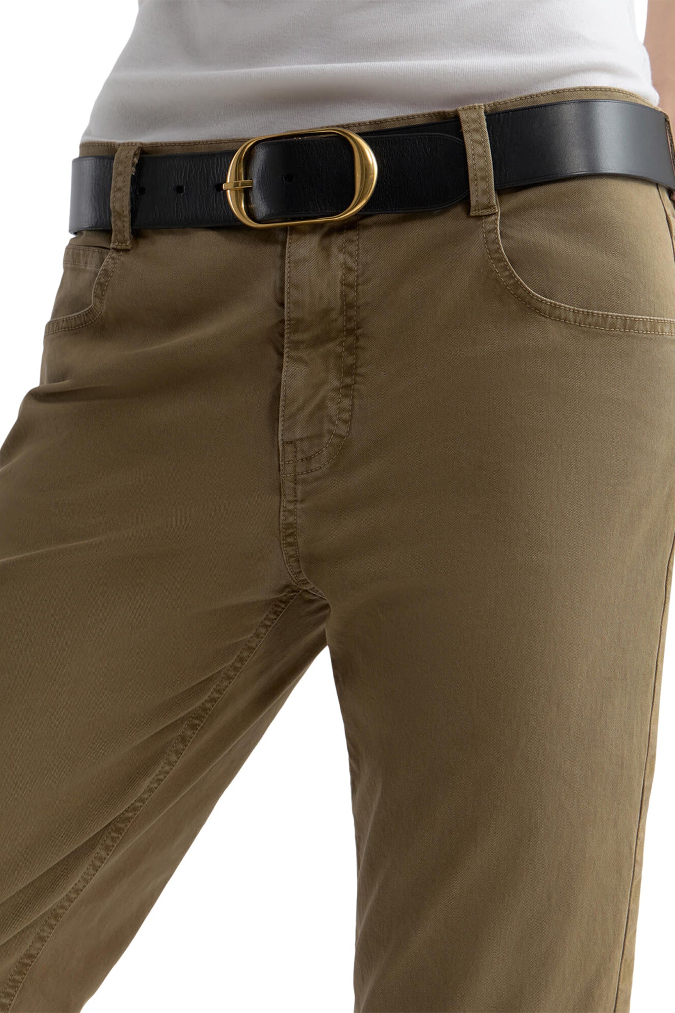 Nili Lotan Lorimer Pant in Vintage Washed - French Khaki