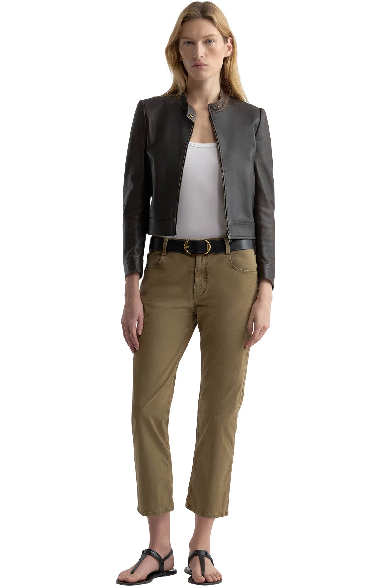Nili Lotan Lorimer Pant in Vintage Washed - French Khaki