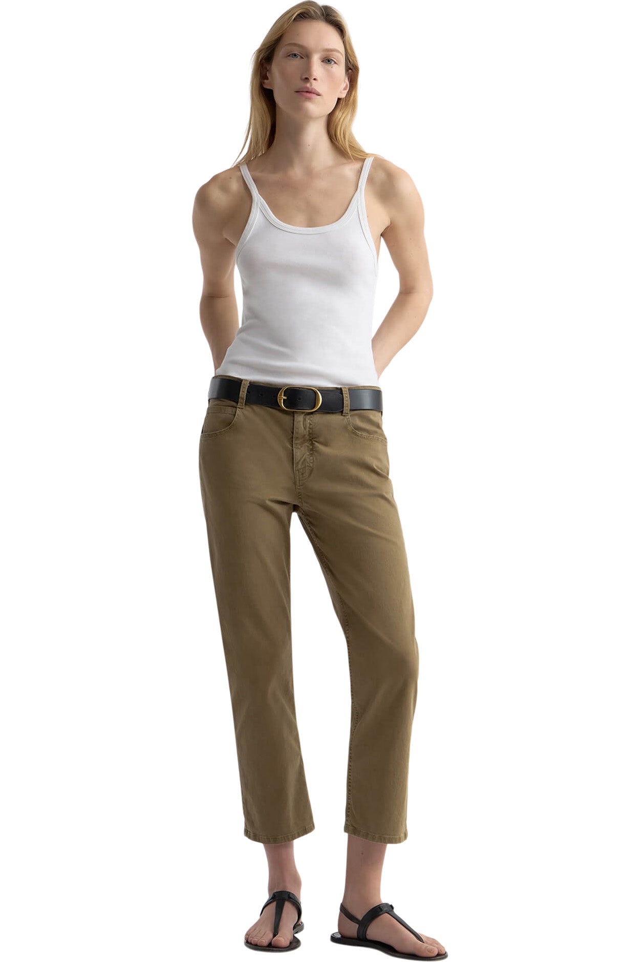Nili Lotan Lorimer Pant in Vintage Washed - French Khaki