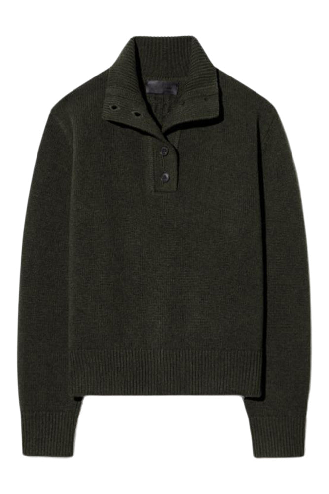 Nili Lotan Renata Sweater in Dark Pine Melange