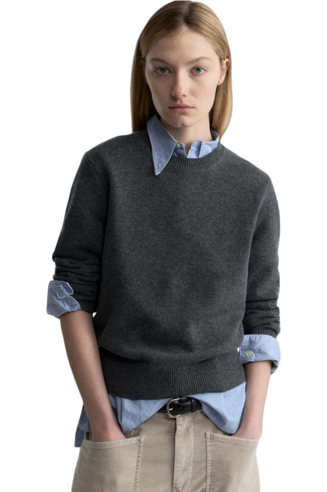 Nili Lotan Sona Sweater in Charcoal