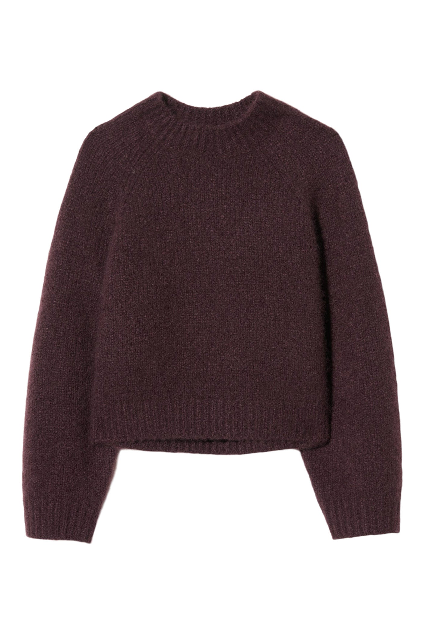 Nili Lotan Tomaso Cashmere Silk Sweater in Burgundy