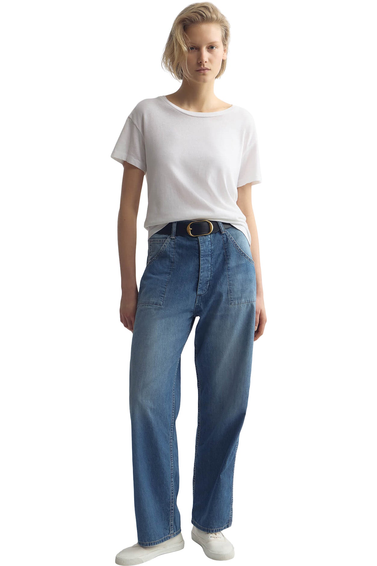 Nili Lotan Whitney Denim Pant in Delancy Wash