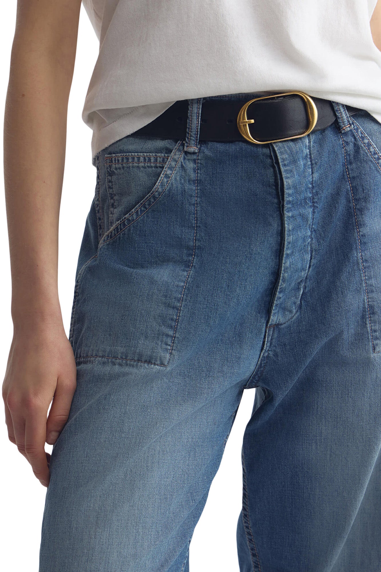 Nili Lotan Whitney Denim Pant in Delancy Wash