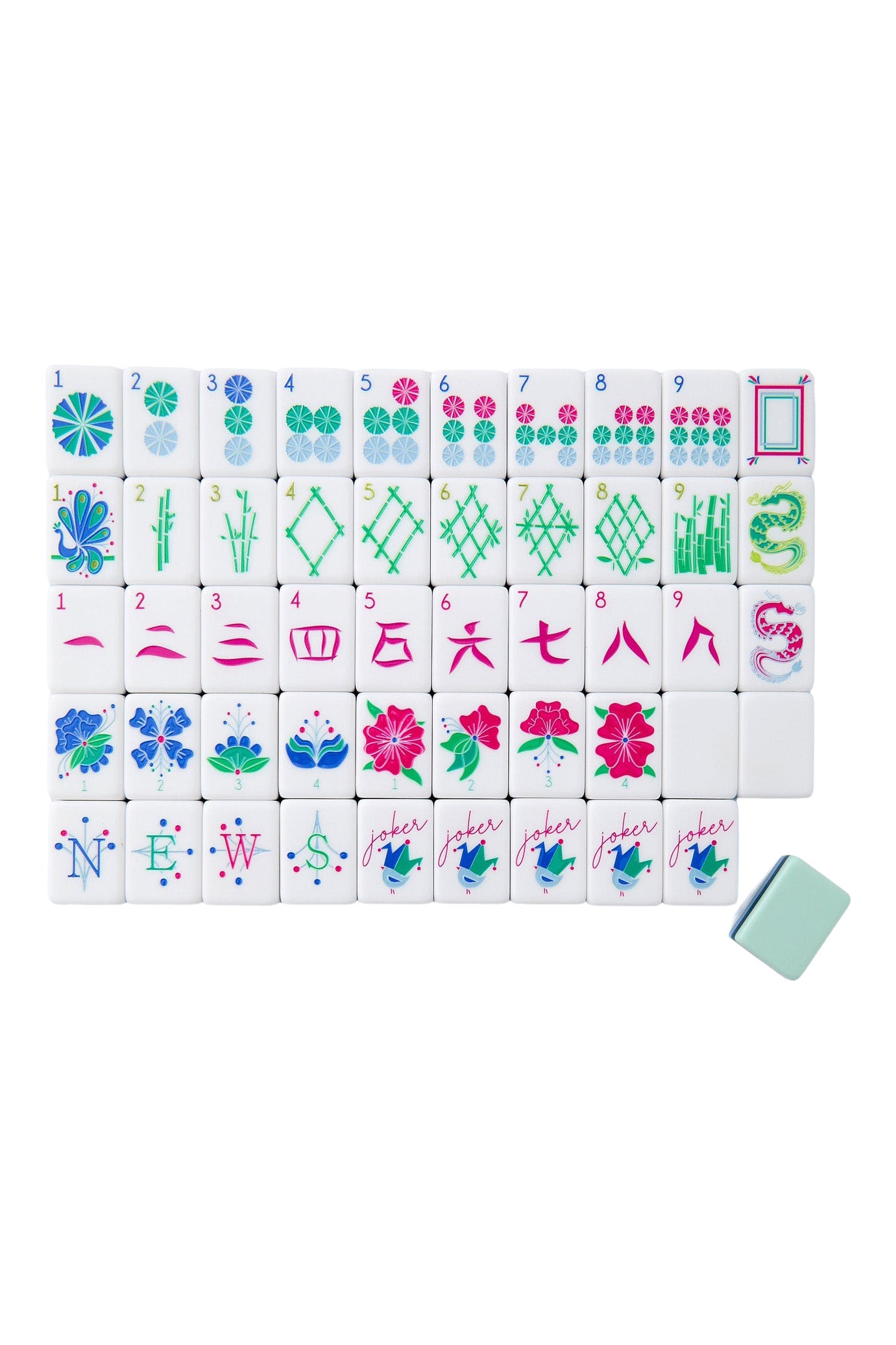 Oh My Mahjong! Birdie Mahjong Tile Set