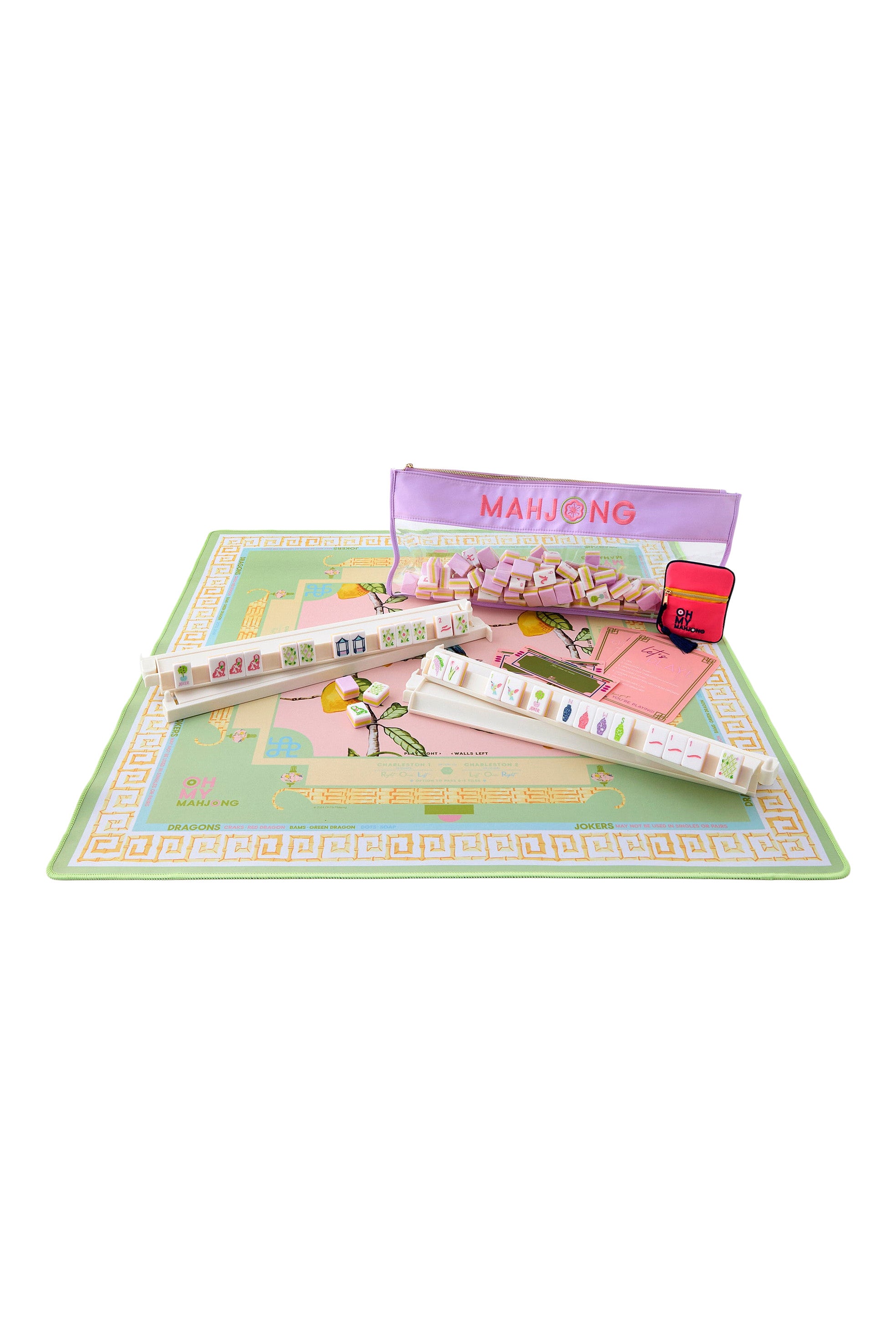 Oh My Mahjong Citrus Songbird Mat in Tube