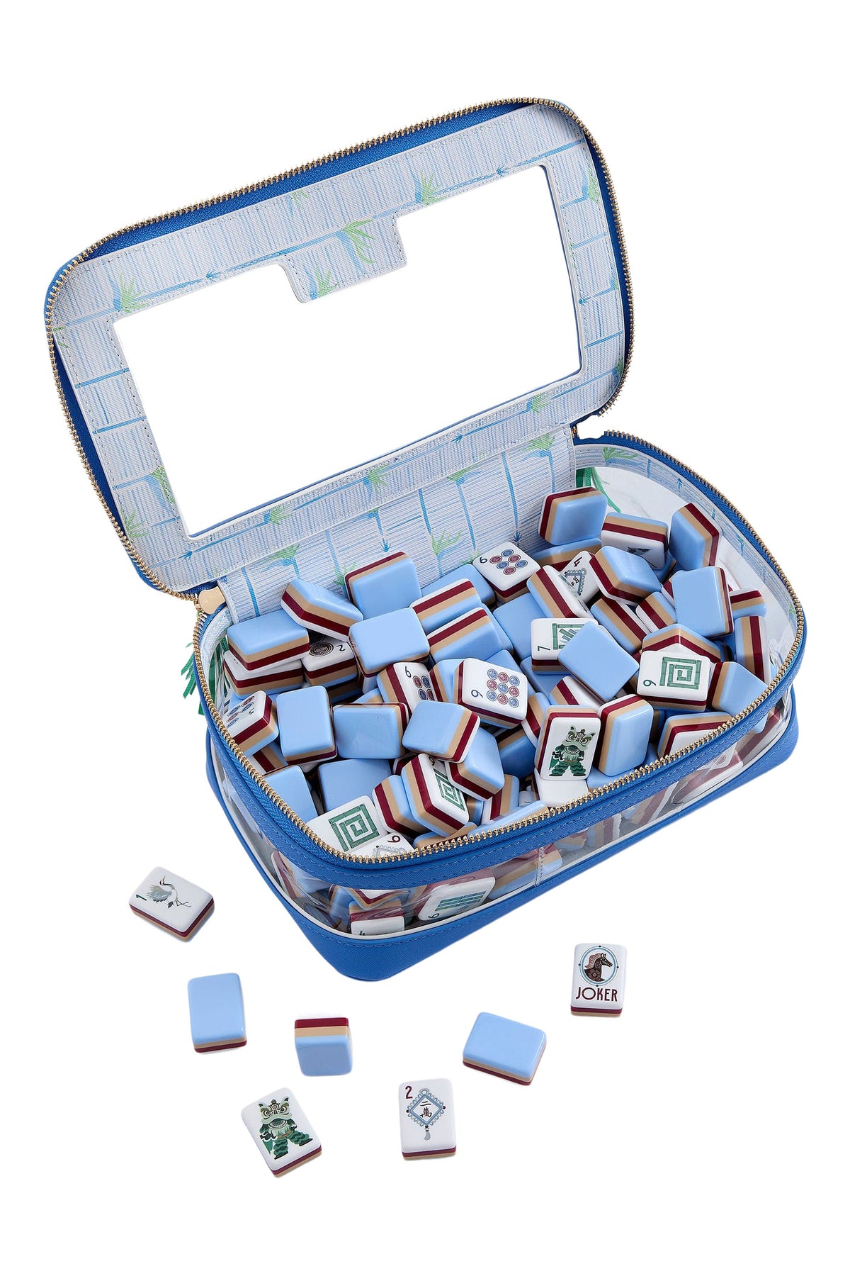 Oh My Mahjong Osler Mahjong Tile Set in Soft Blue