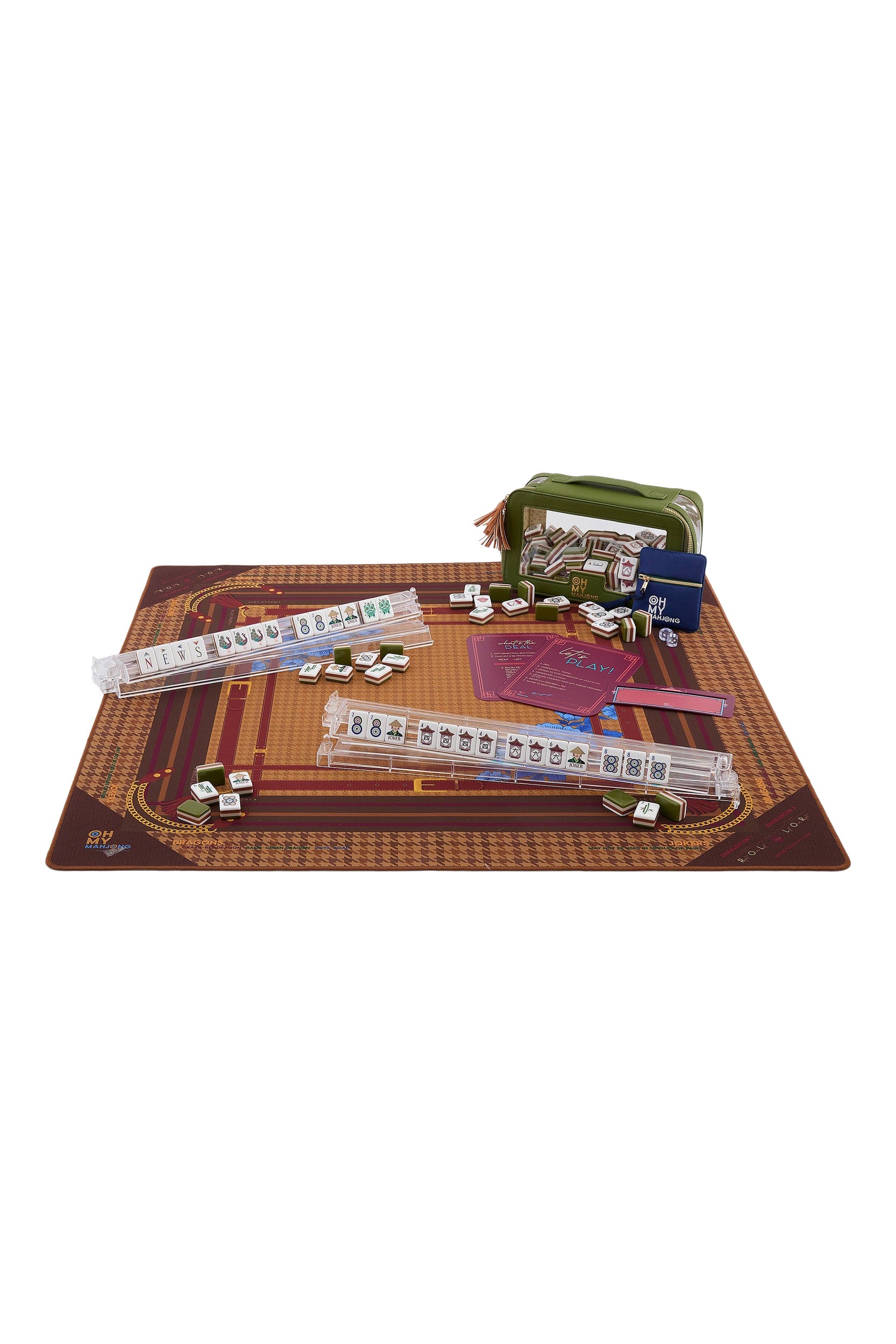 Oh My Mahjong Palomino Mahjong Mat in Tube