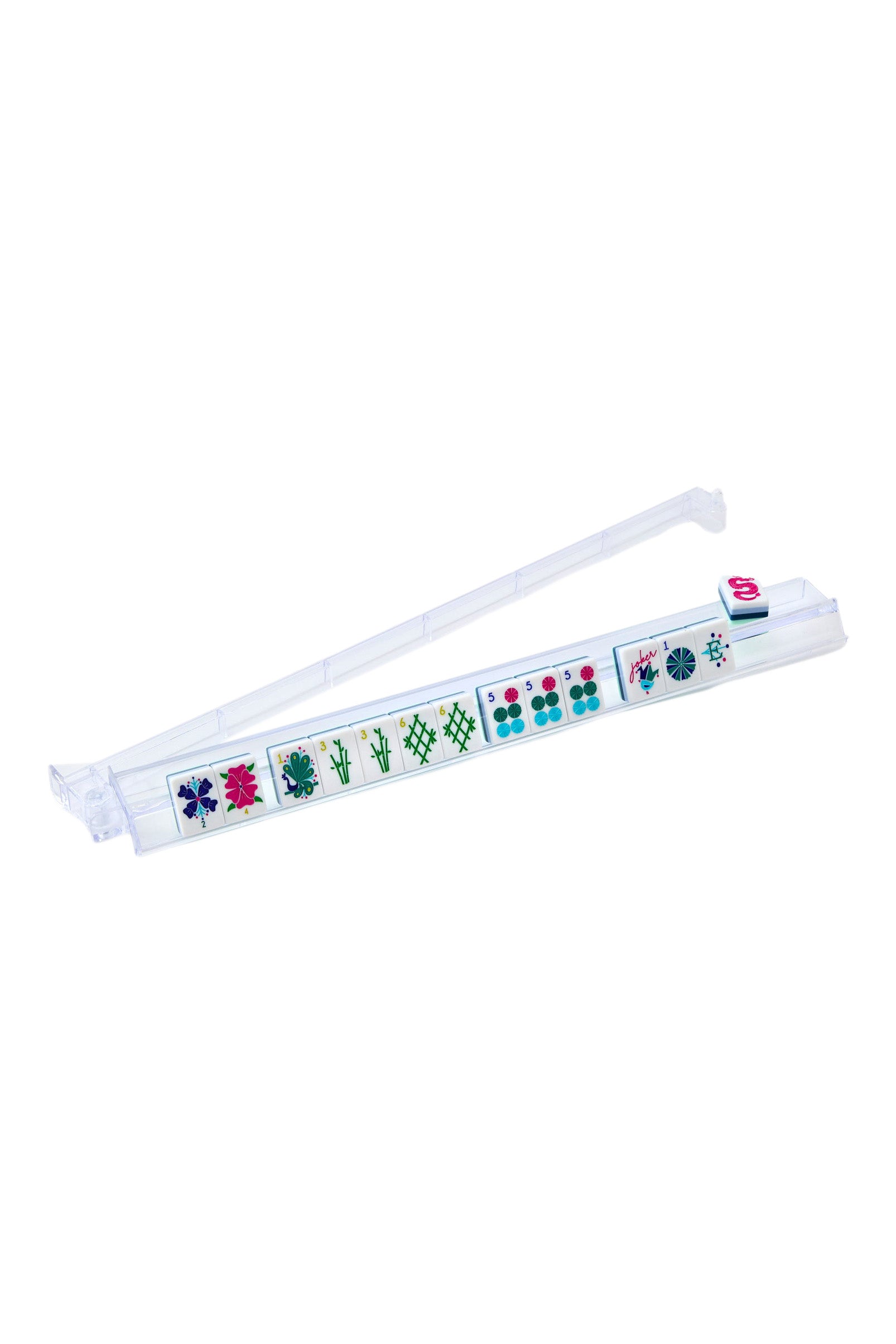 Oh My Mahjong Rack & Pusher Set in Clear