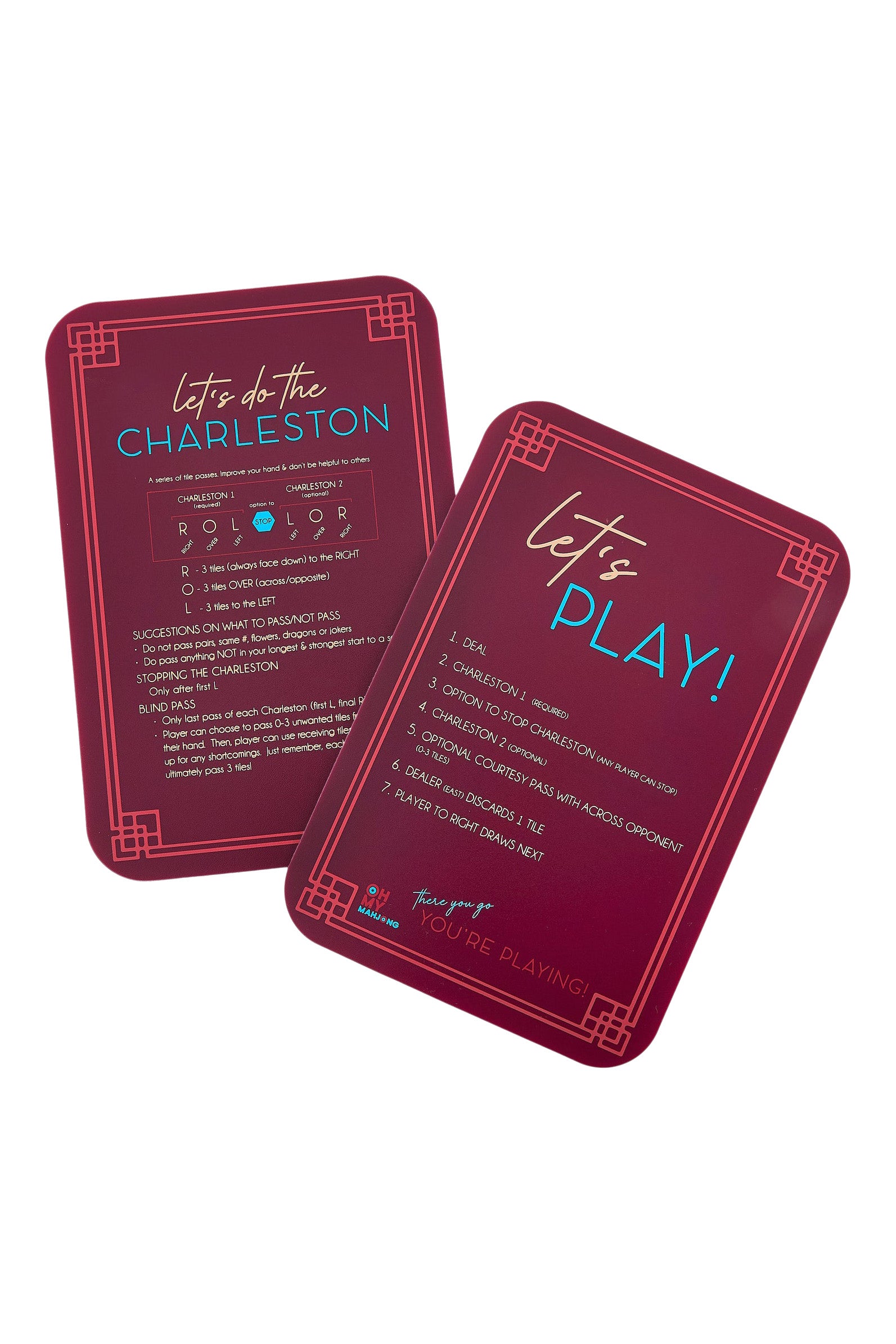Oh My Mahjong Shuffler in Burgundy