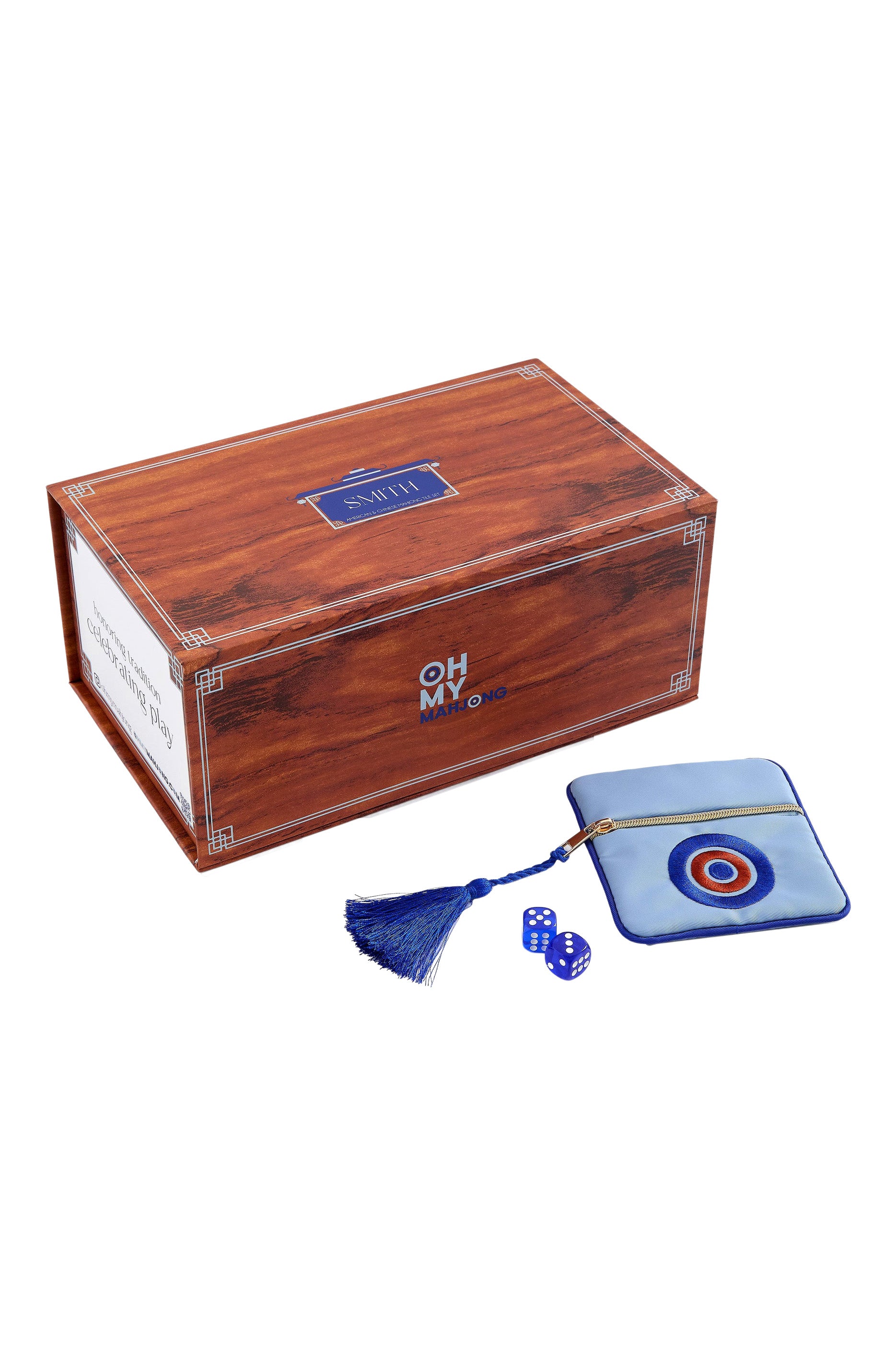 Oh My Mahjong Smith Mahjong Tiles in Woodgrain