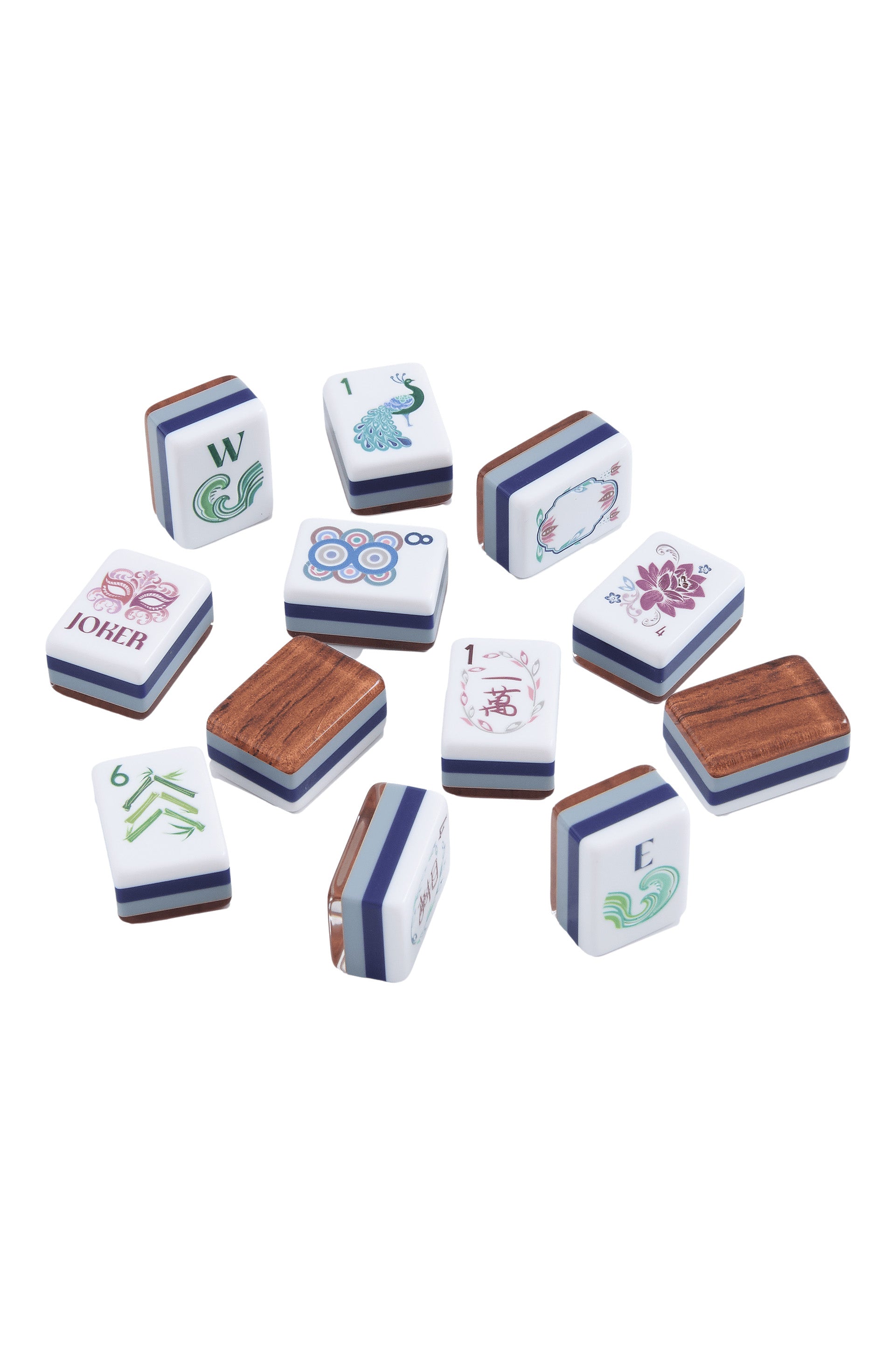 Oh My Mahjong Smith Mahjong Tiles in Woodgrain