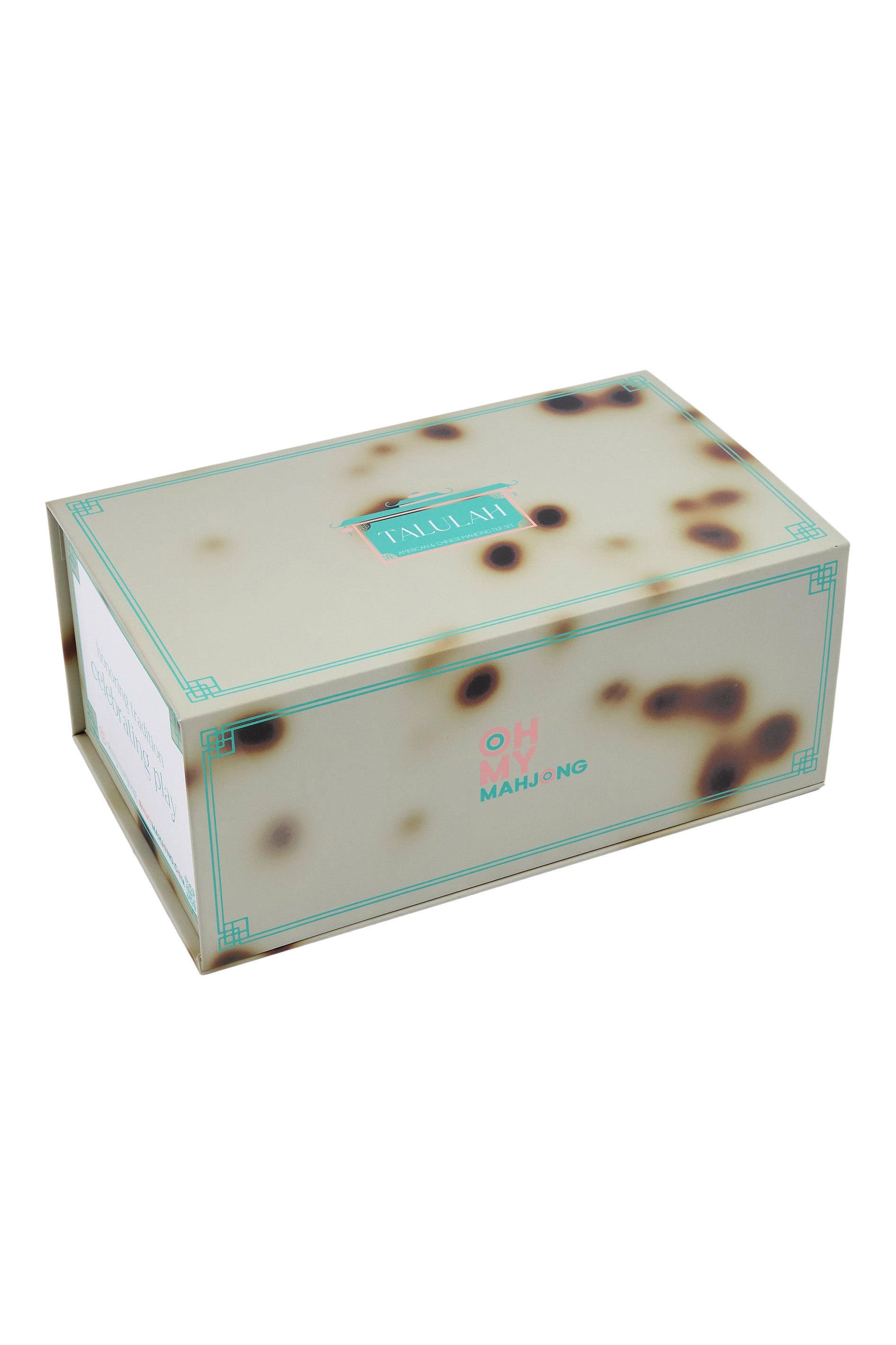 Oh My Mahjong Talulah Mahjong Tile Set in Cream Tortoise