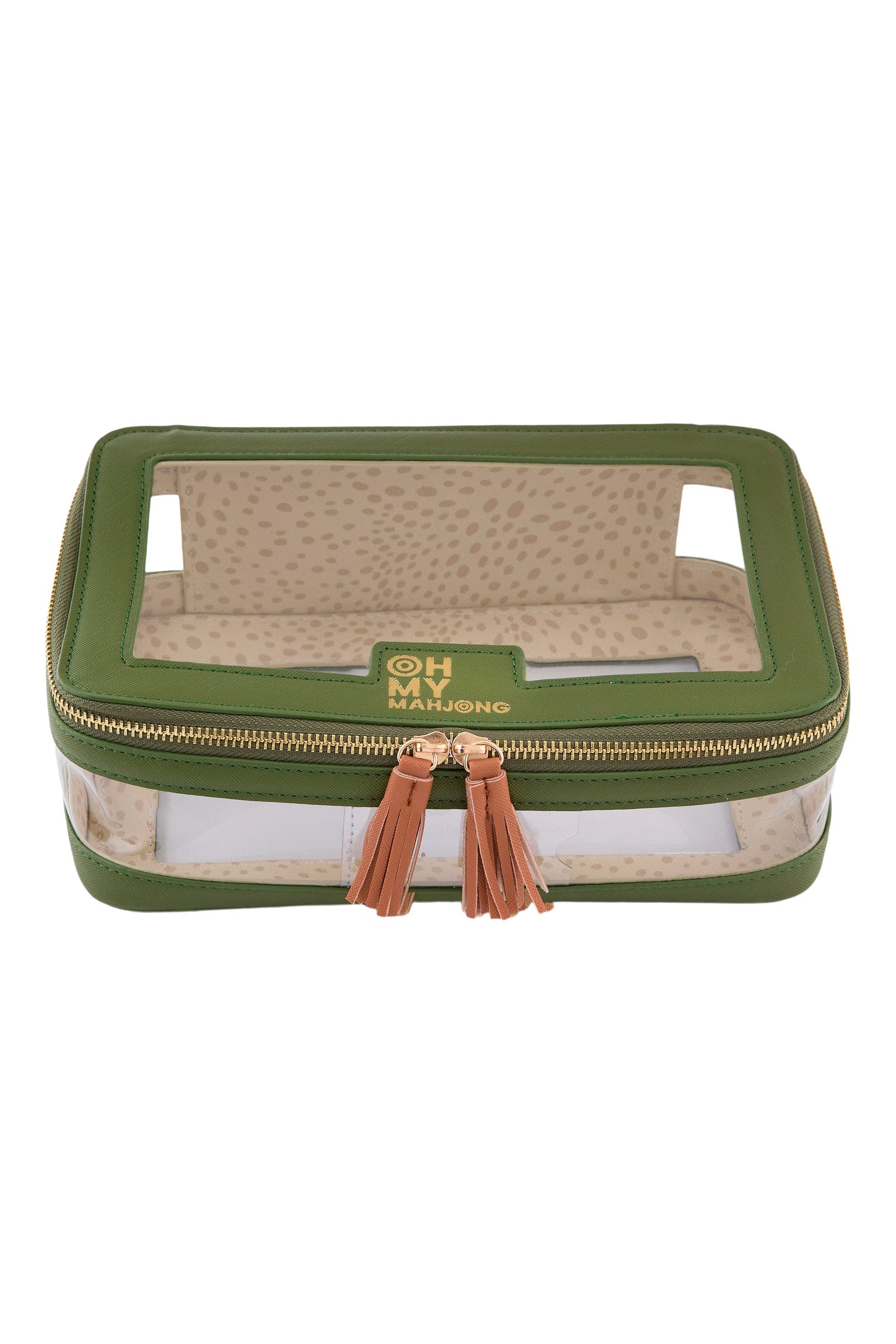 Oh My Mahjong Tile Storage Bag in Olive