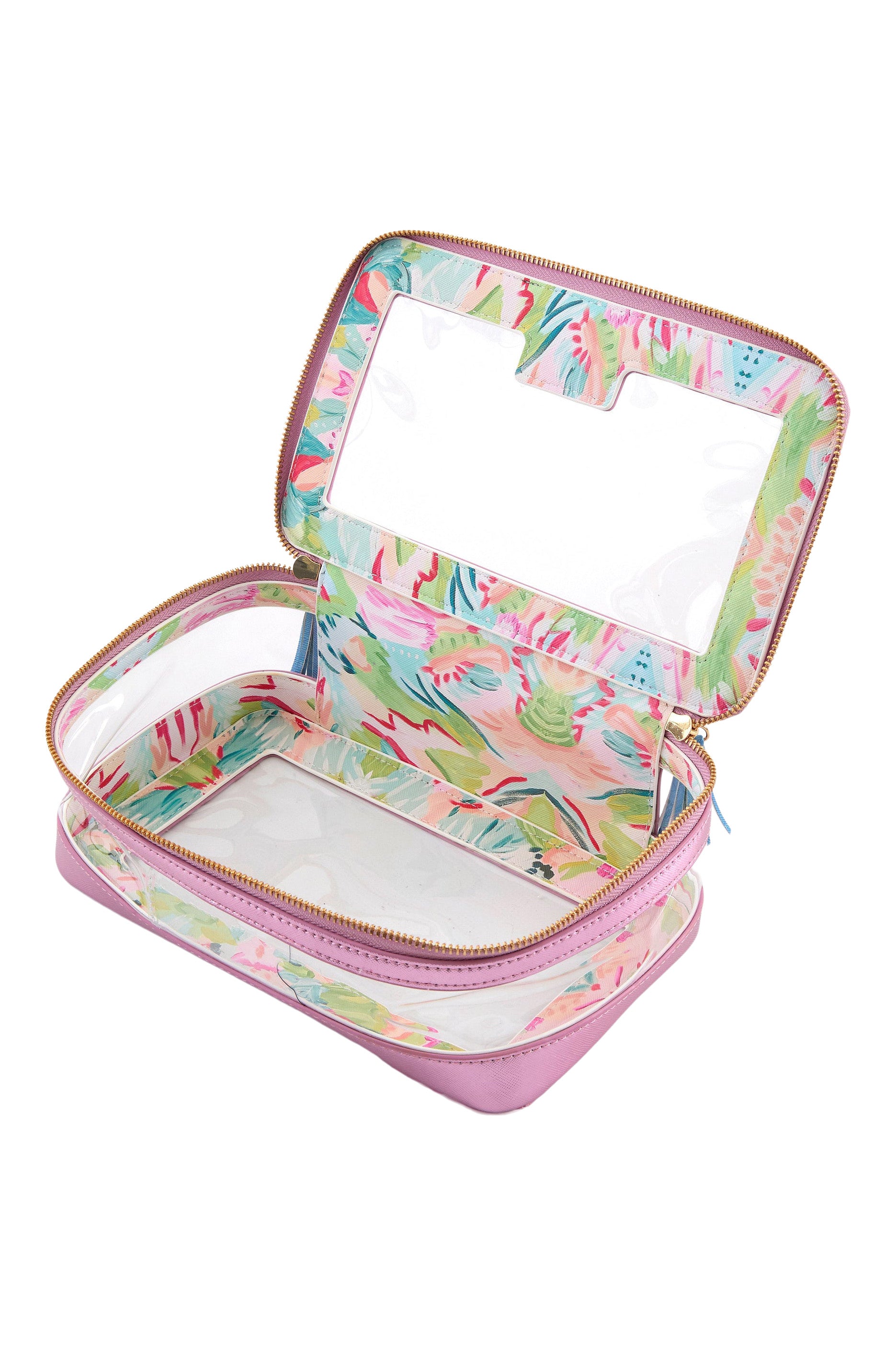 Oh My Mahjong Tile Storage Bag Metallic Light Pink