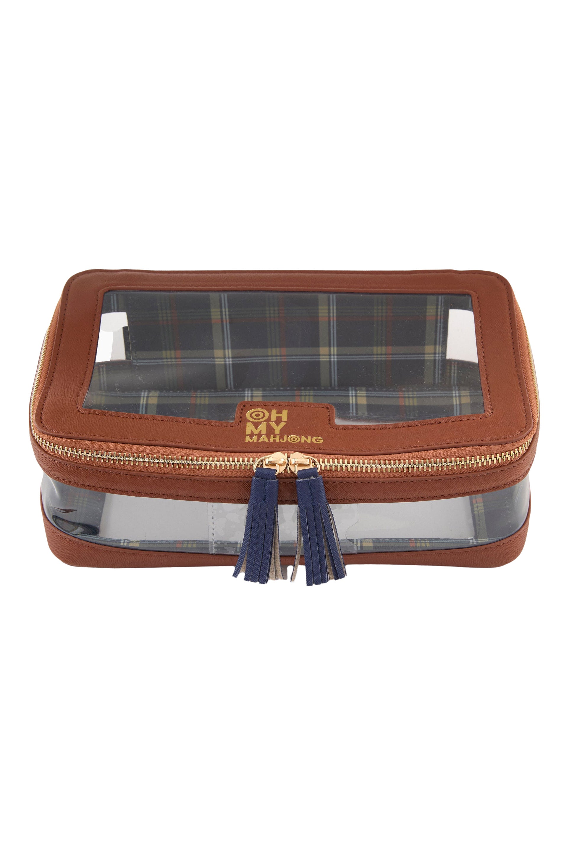 Oh My Mahjong Tile Storage Bag in Cognac