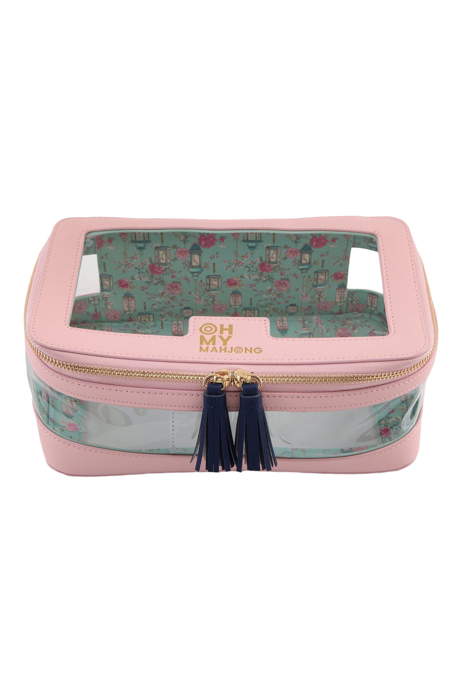 Oh My Mahjong Tile Storage Bag in Light Pink